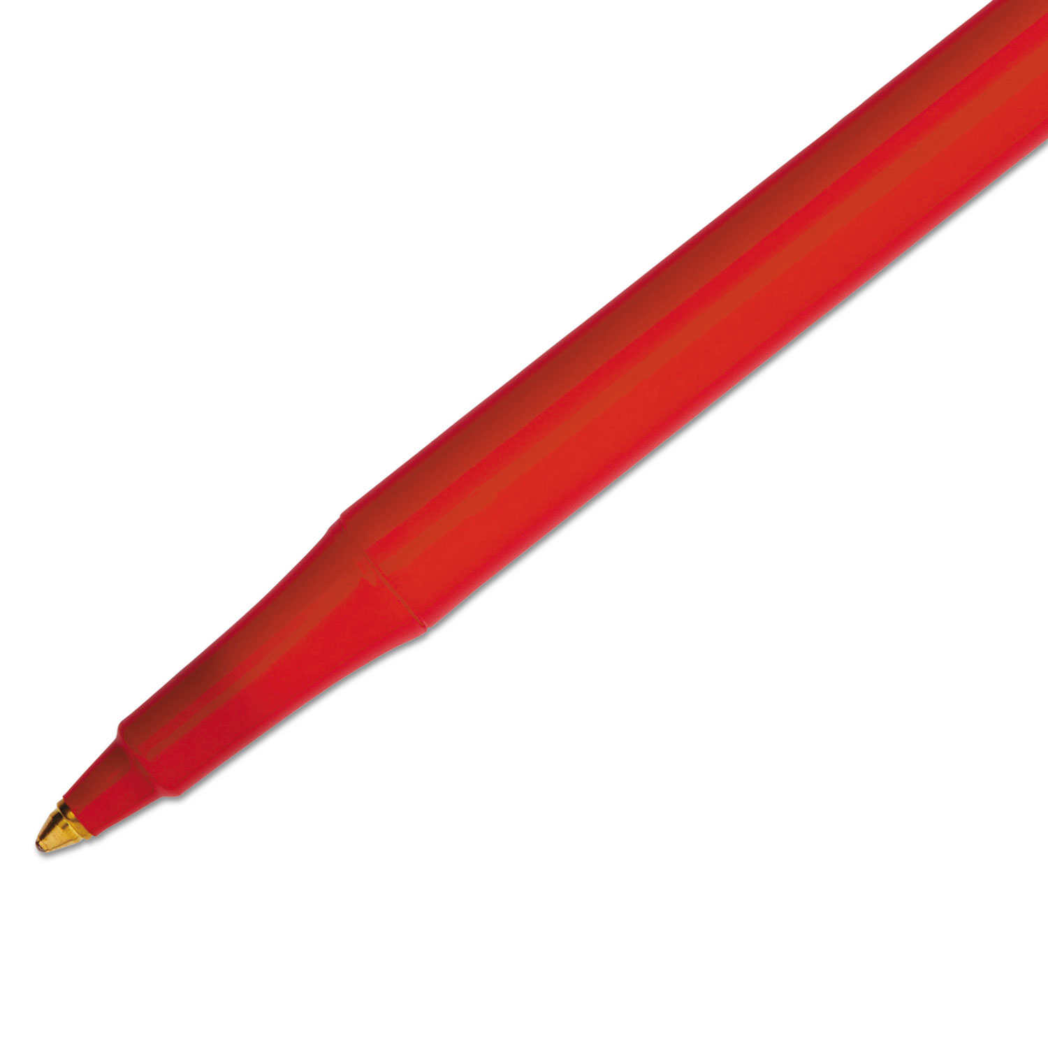 Write Bros Stick Ballpoint Pen, Red Ink, 1mm, Dozen