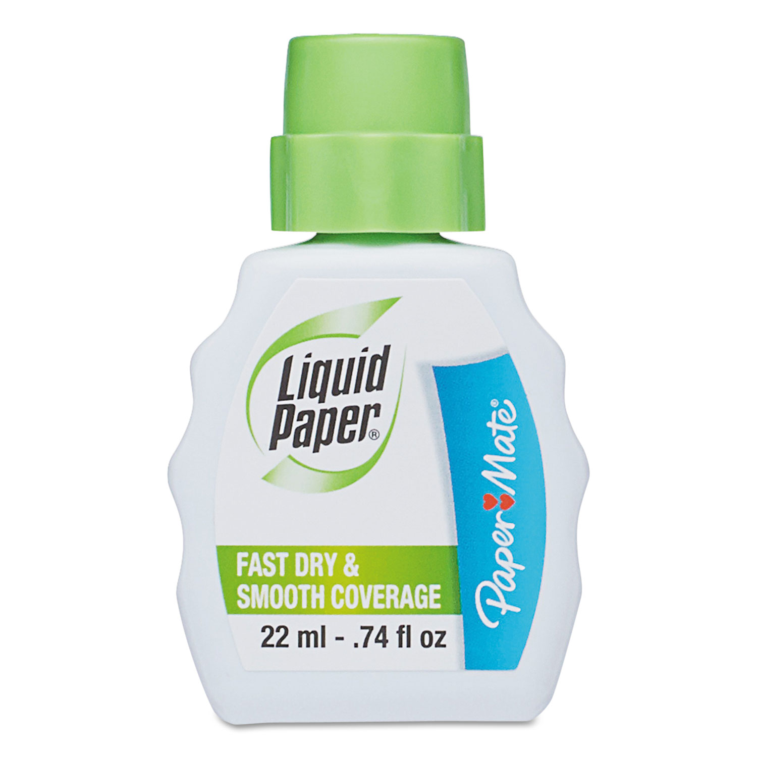  Paper Mate Liquid Paper 5640115 Fast Dry Correction Fluid, 22 ml Bottle, White, 1/Dozen (PAP5640115) 