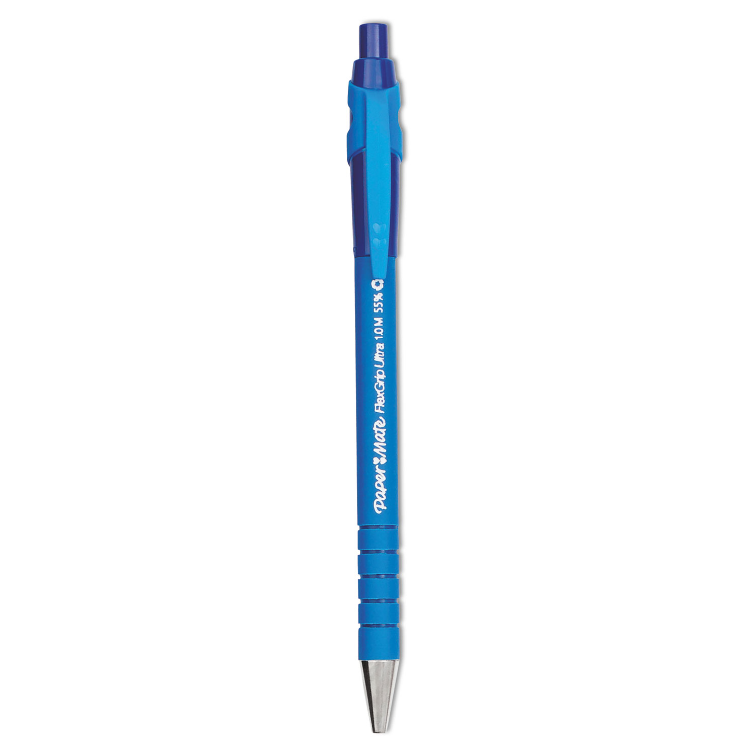 Paper Mate 9510131 FlexGrip Ultra Retractable Ballpoint Pen, Medium 1mm, Blue Ink/Barrel, Dozen (PAP9510131) 