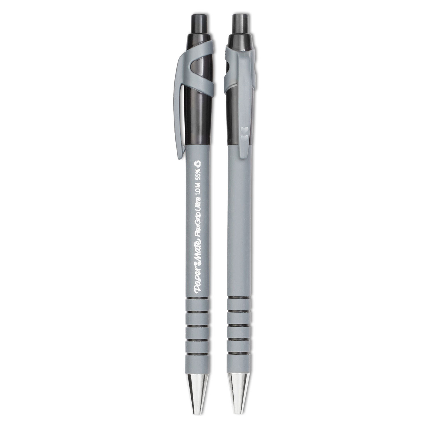 Vermoorden Menselijk ras het formulier FlexGrip Ultra Ballpoint Pen, Retractable, Medium 1 mm, Black Ink,  Black/Gray Barrel, Dozen - SUPPLY66