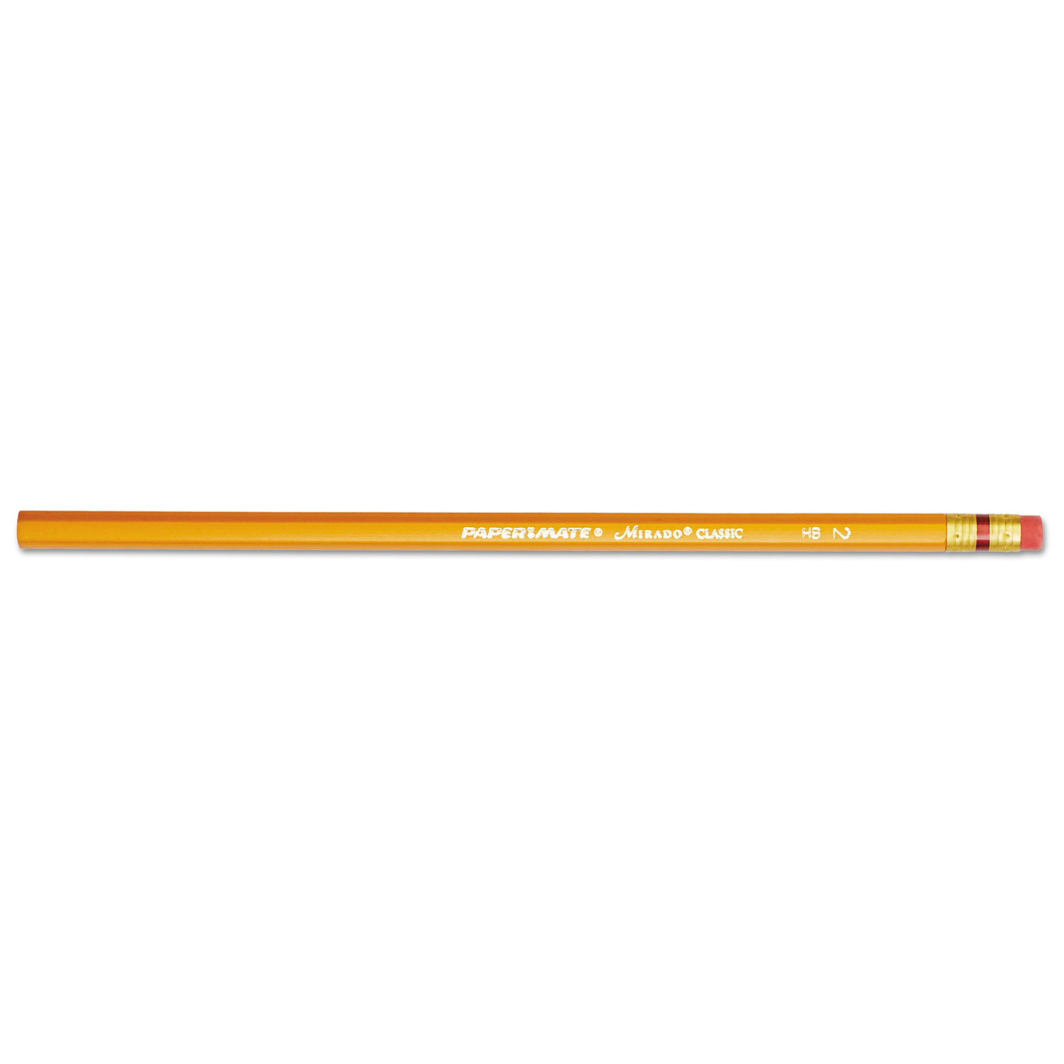  Paper Mate 2097 Mirado Pencil, HB (#2), Black Lead, Yellow Barrel, Dozen (PAP2097) 