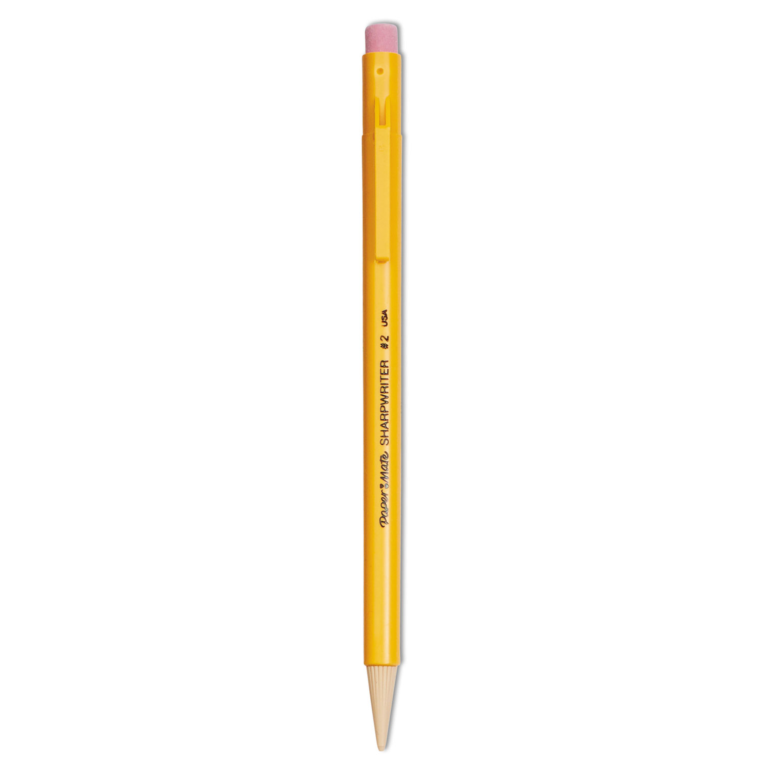 Paper Mate® Sharpwriter Mechanical Pencil, HB, .7 mm, Yellow Barrel, 12