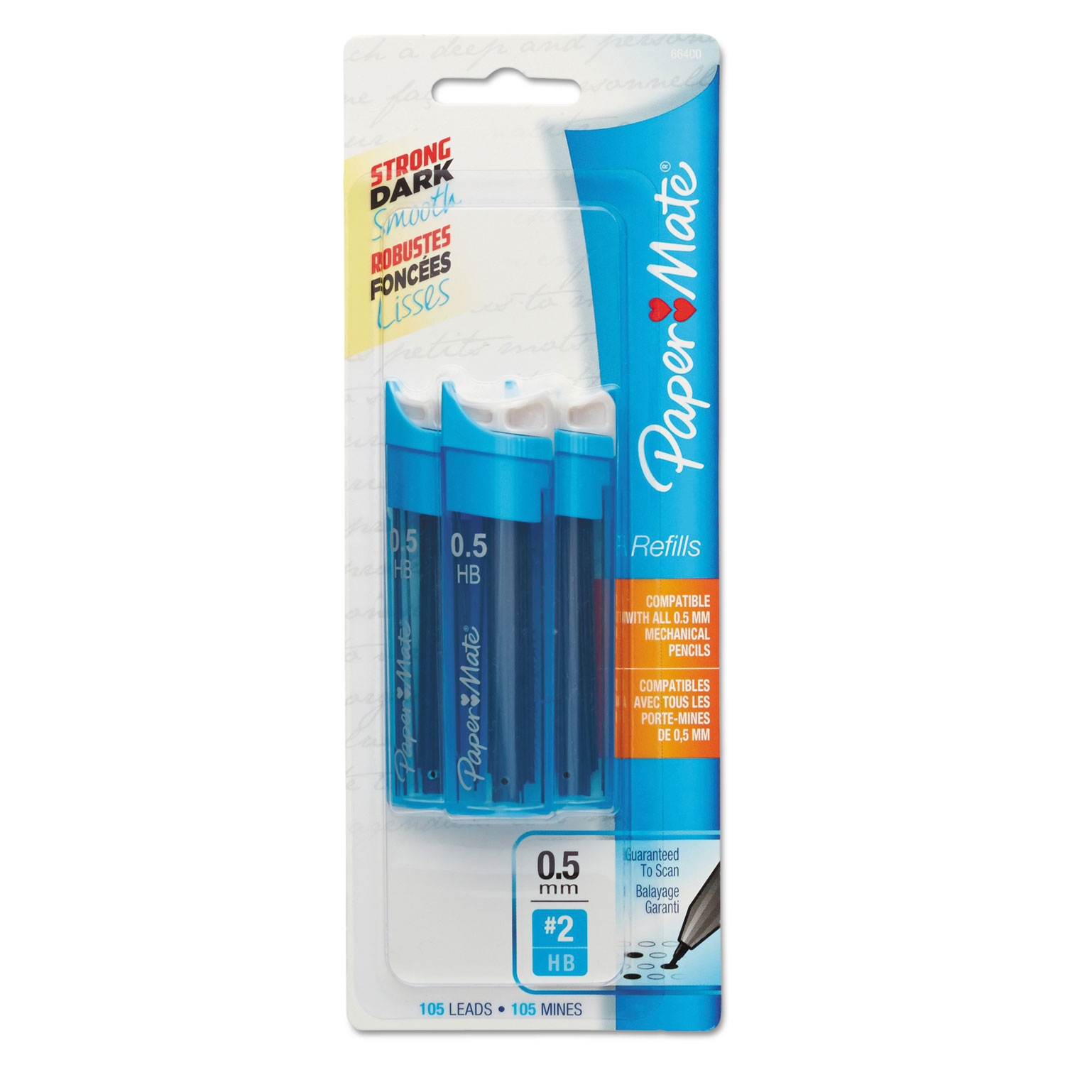 Comfortmate Ultra Pencil Starter Set, 0.5 Mm, Hb (#2.5), Black Lead,  Assorted Barrel Colors, 2/pack