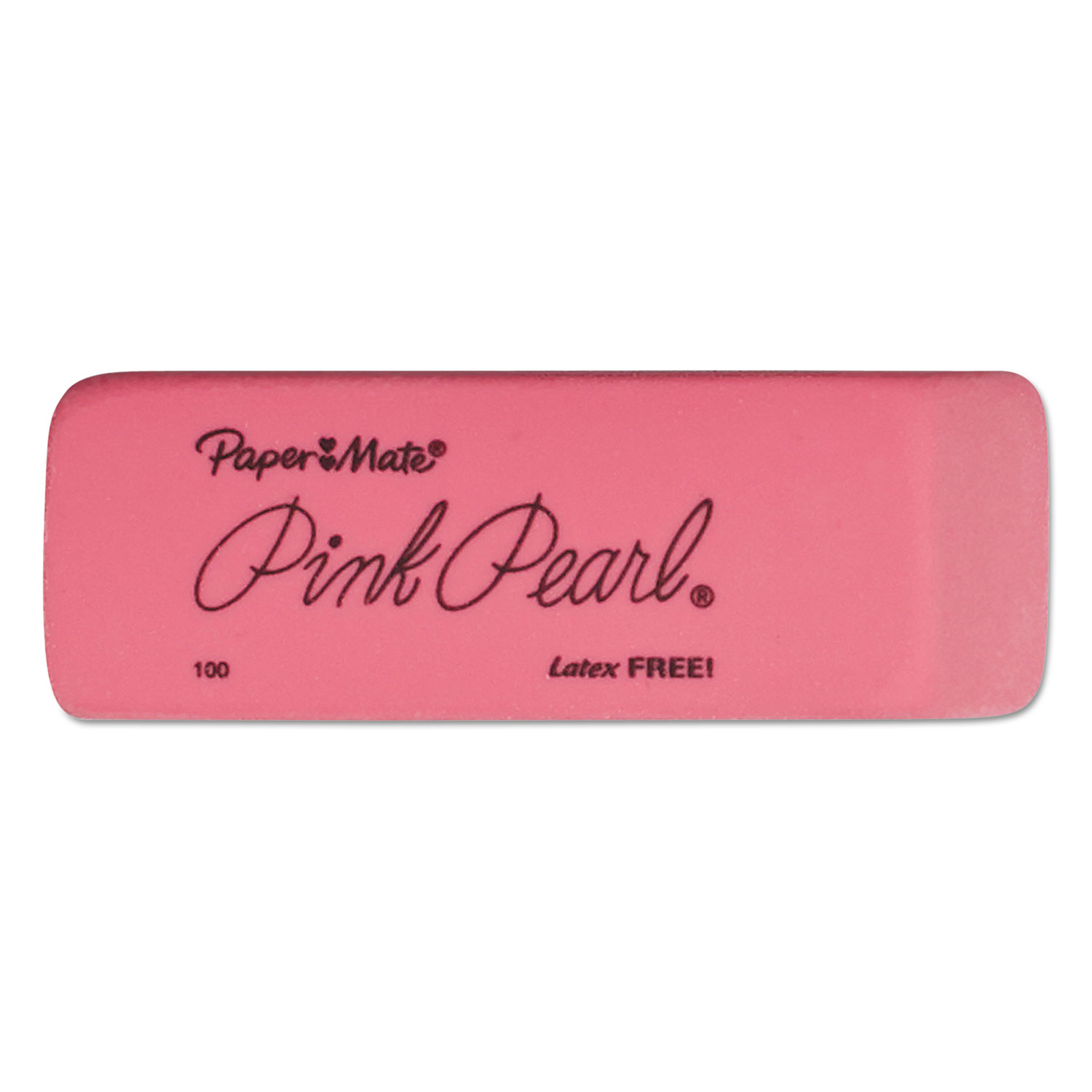  Paper Mate 70520 Pink Pearl Eraser, Rectangular, Medium, Elastomer, 24/Box (PAP70520) 