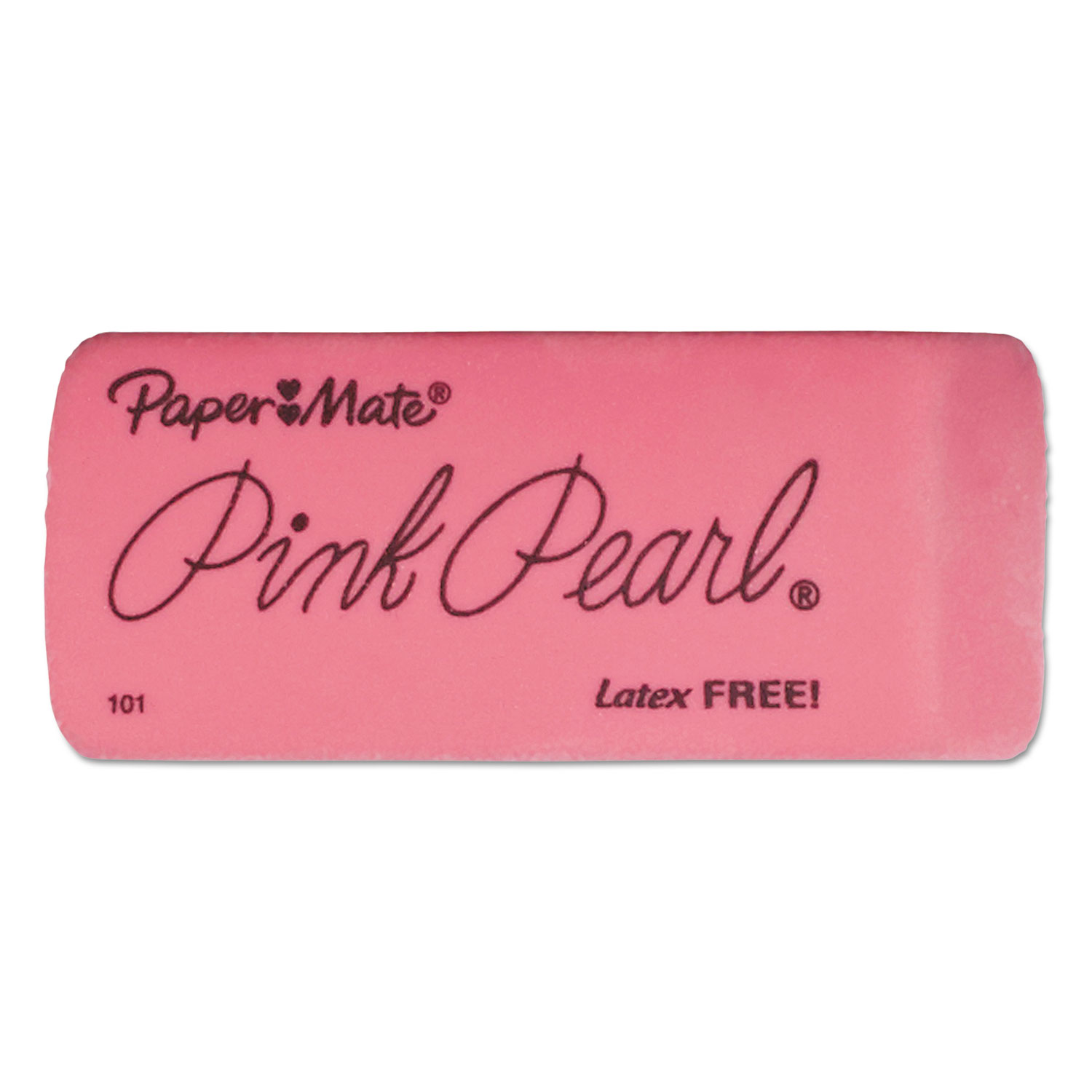  Paper Mate 70501 Pink Pearl Eraser, Rectangular, Large, Elastomer, 3/Pack (PAP70501) 
