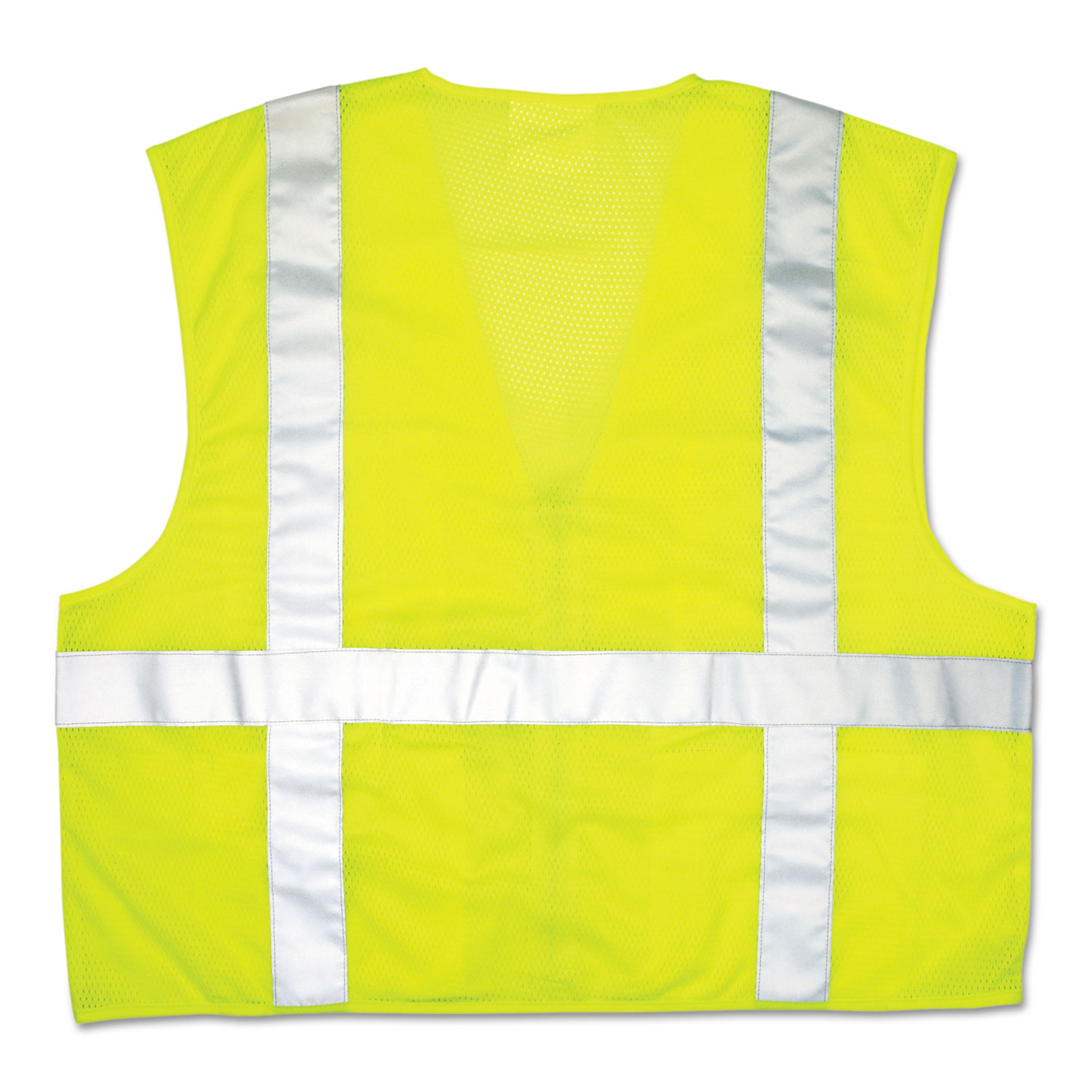  MCR Safety CL2LCL Luminator Safety Vest, Lime Green w/Stripe, Large (CRWCL2LCL) 