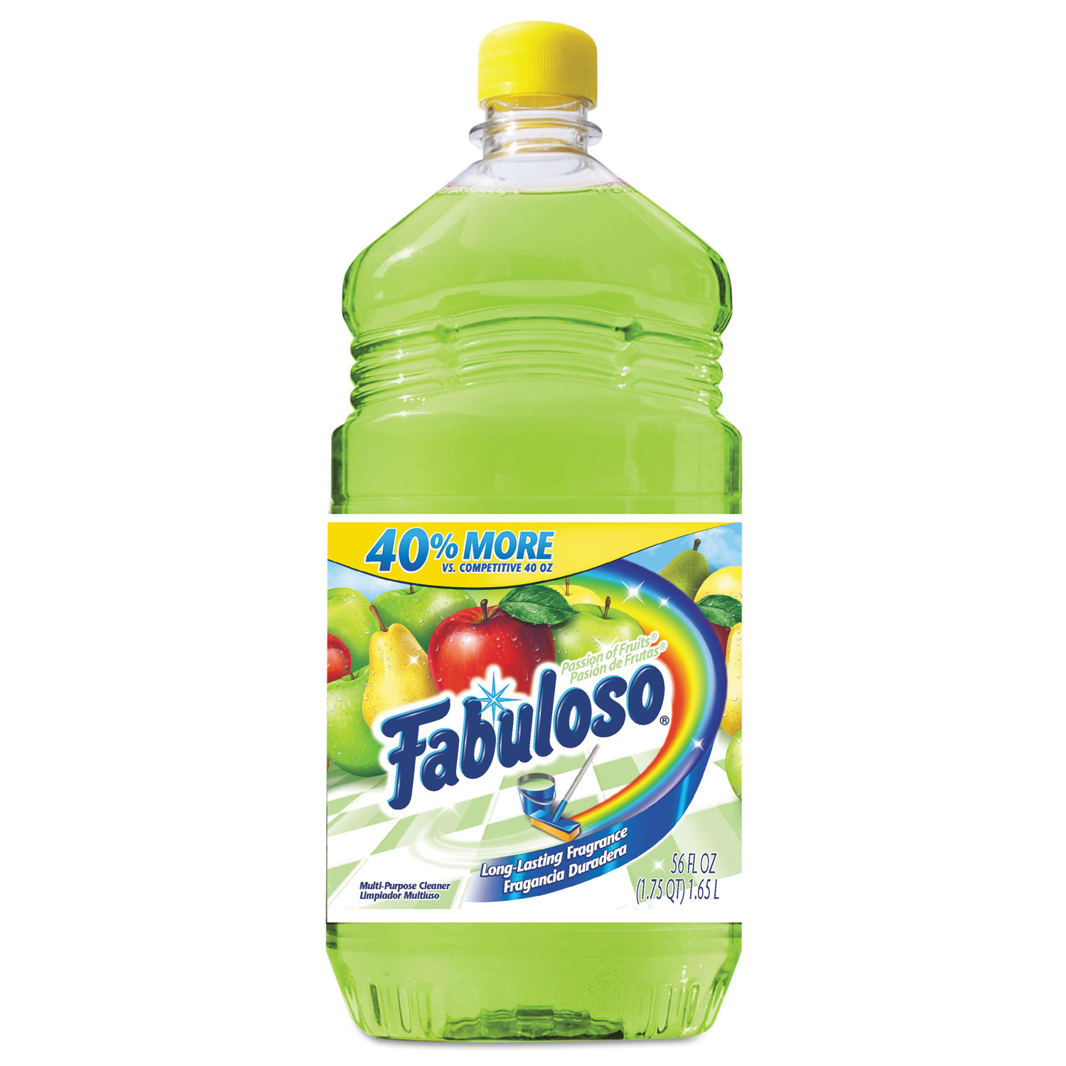  Fabuloso 53043 Multi-use Cleaner, Passion Fruit Scent, 56 oz, Bottle, 6/Carton (CPC53043) 
