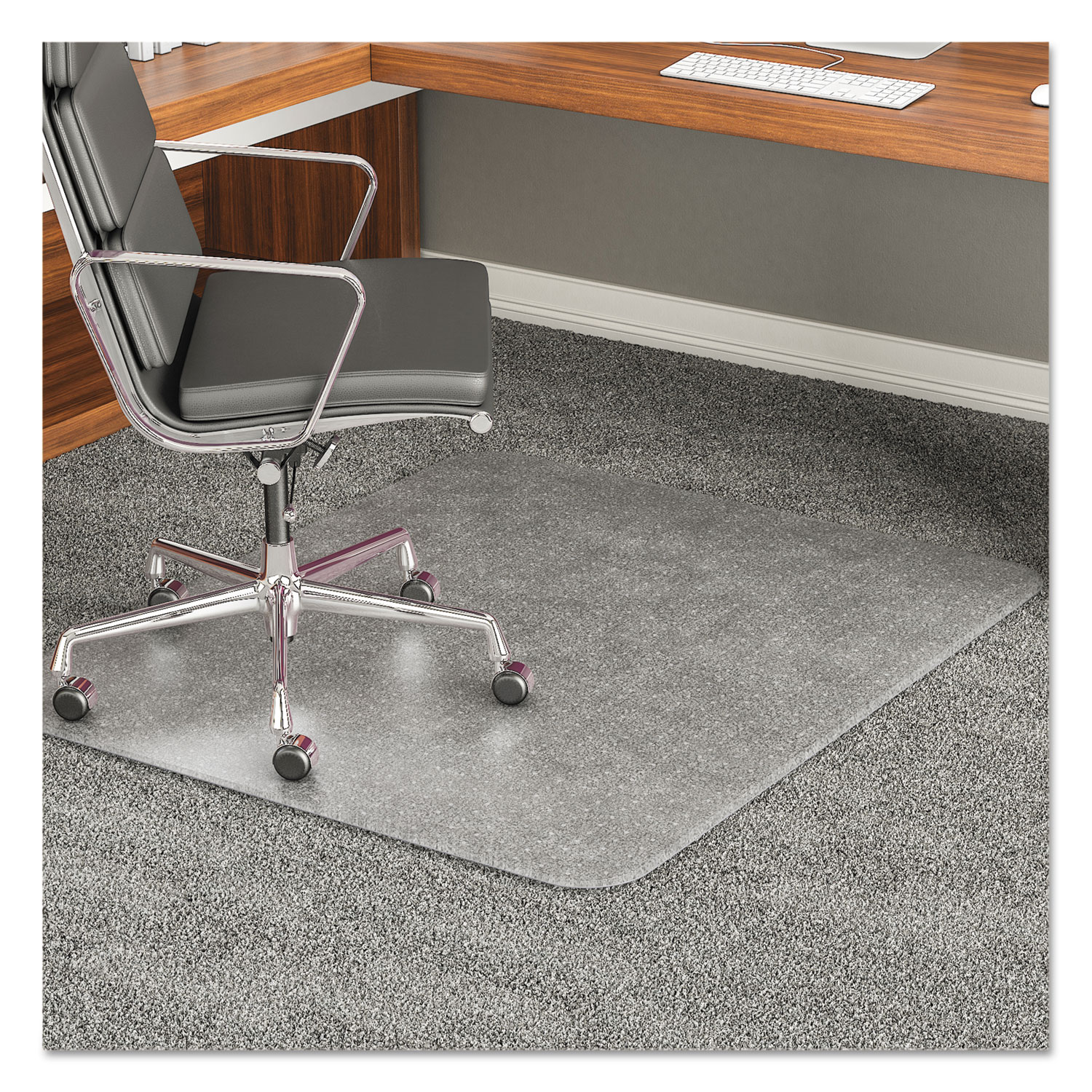 Execumat All Day Use Chair Mat For High Pile Carpet 46 X 60