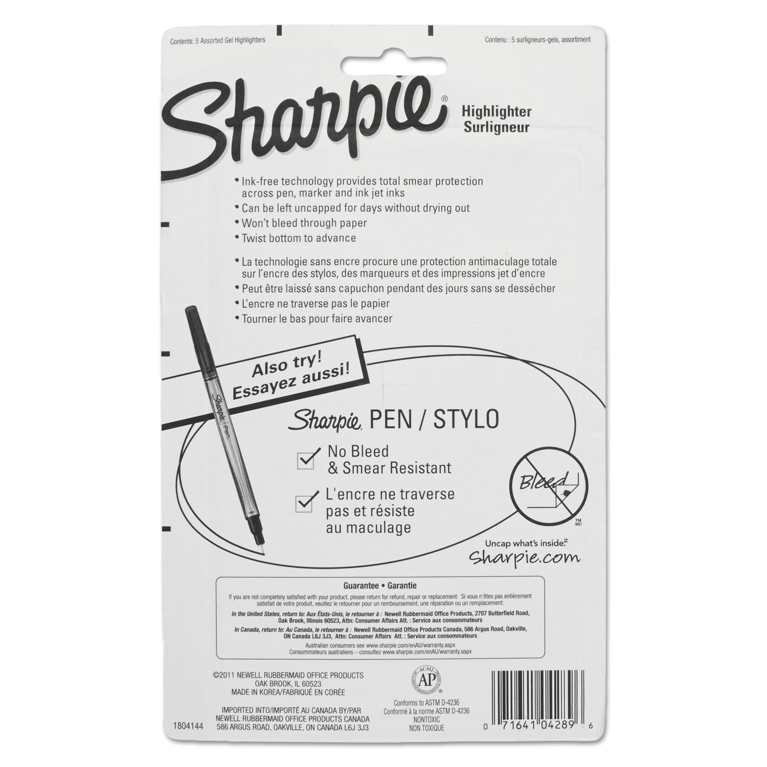 Sharpie Gel Highlighters - SAN1780475 