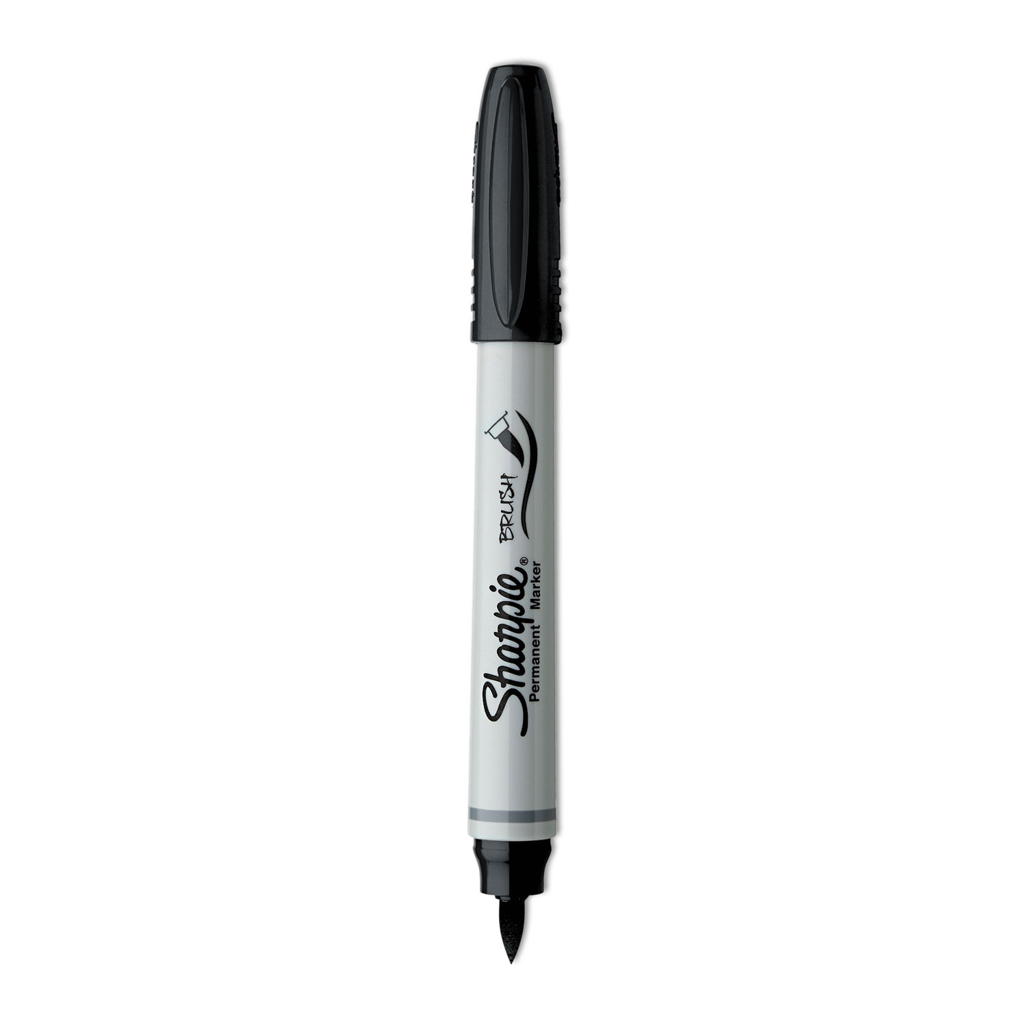  Sharpie 1810705 Brush Tip Permanent Marker, Medium, Black, Dozen (SAN1810705) 
