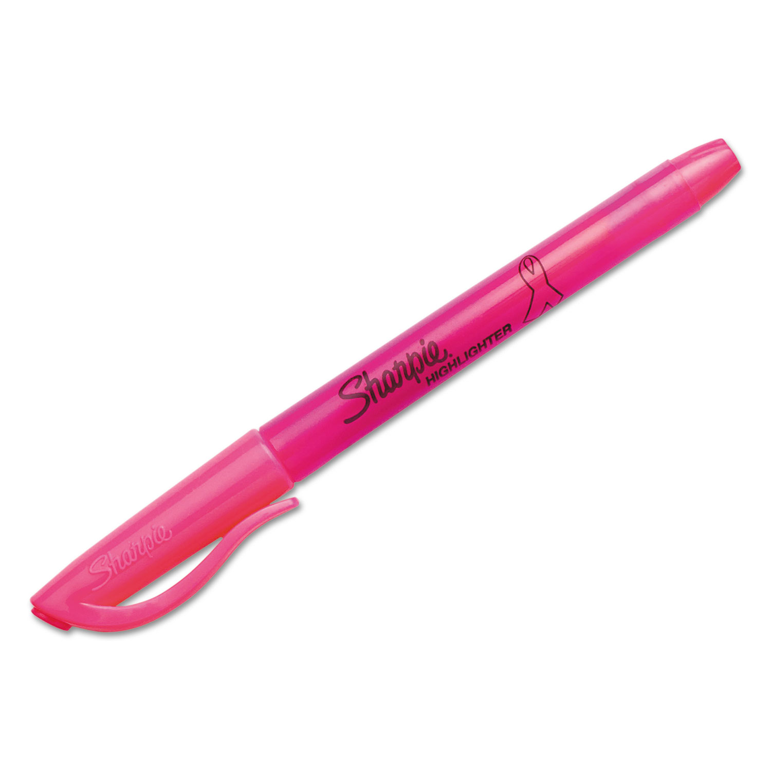  Sharpie 1741909 Pink Ribbon Pocket Style Highlighters, Chisel Tip, Pink, 2/Pack (SAN1741909) 
