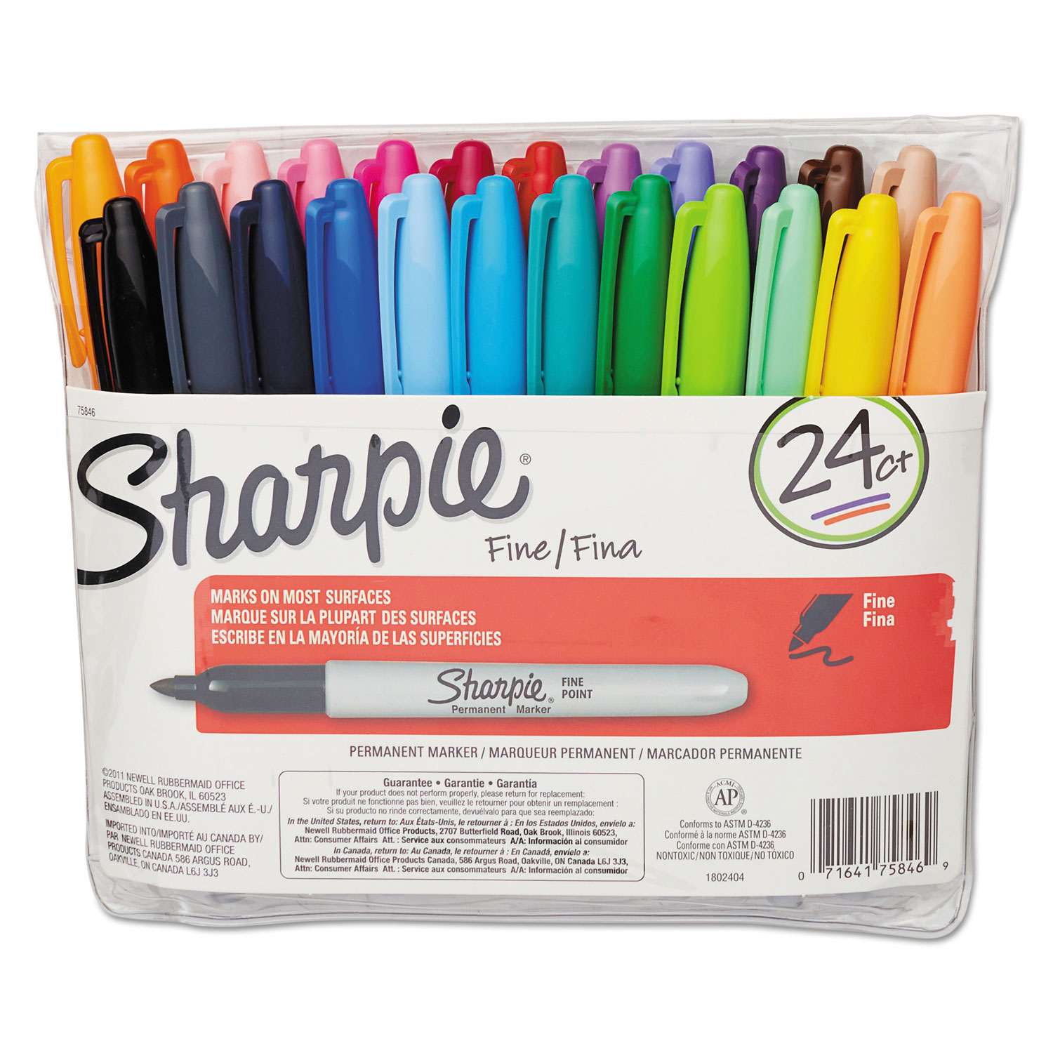 sharpie fine tip permanent markers