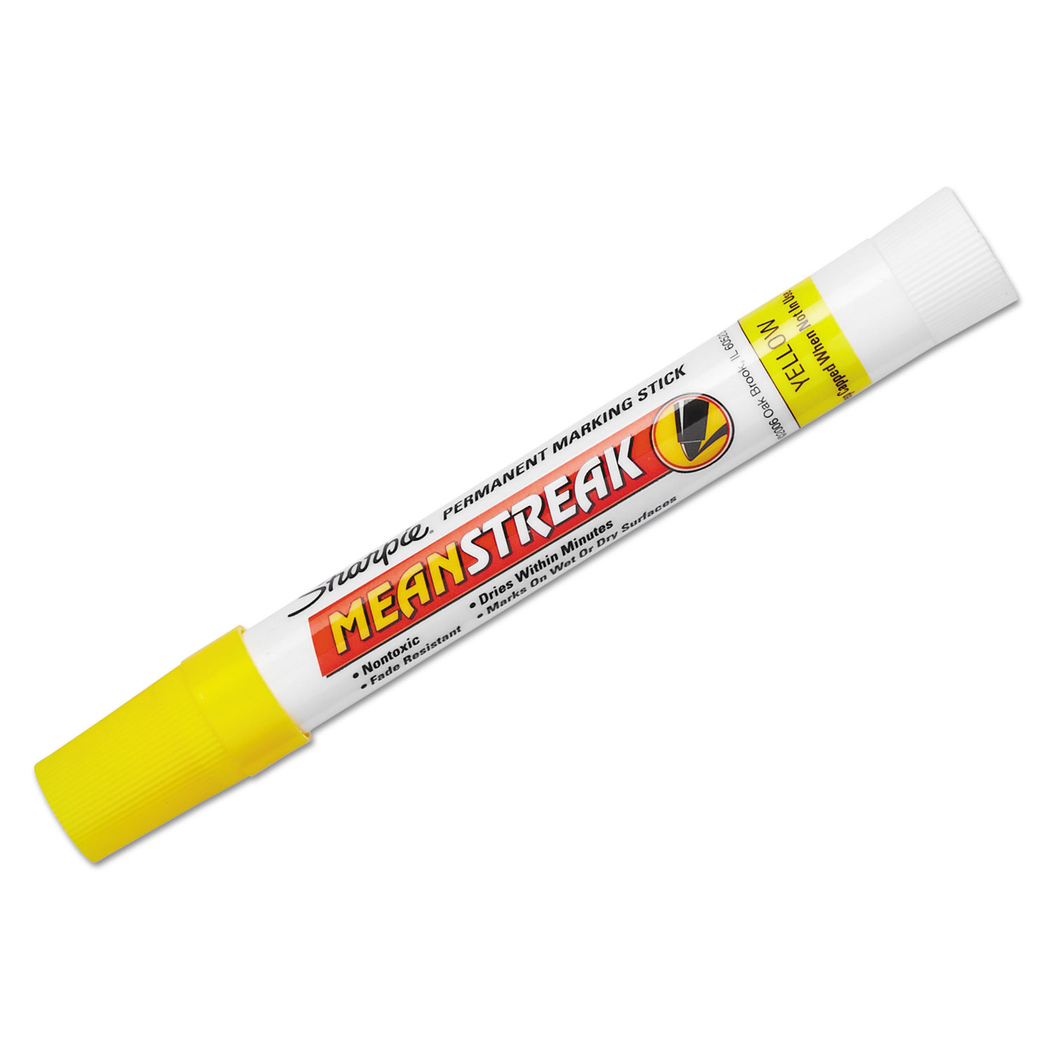  Sharpie 85005 Mean StreakMarking Stick, Broad Bullet Tip, Yellow (SAN85005) 