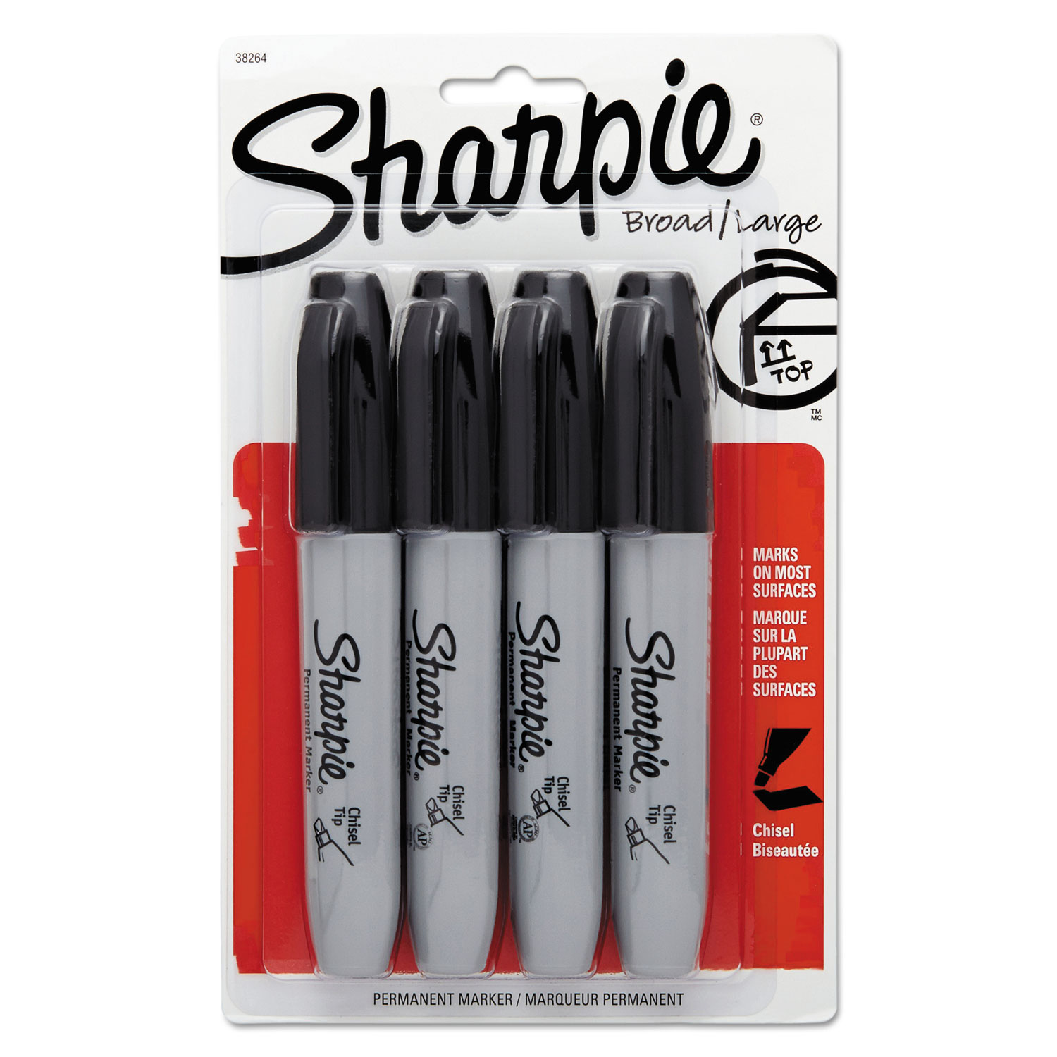 Sharpie RETRACTABLE Black Fine Tip PERMANENT MARKER No Cap 1 pk