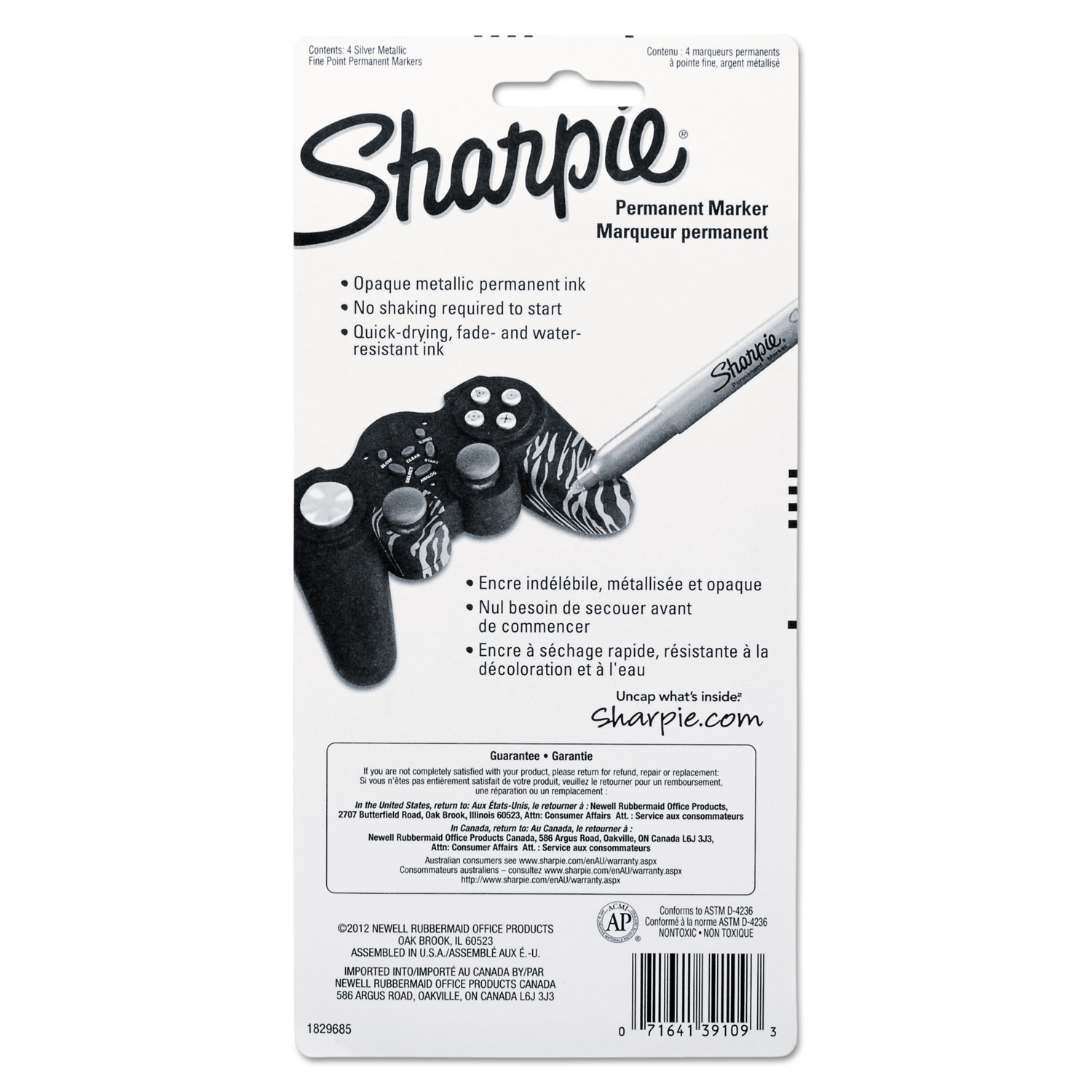 Sharpie Metallic Fine Point Permanent Markers - SAN39109PP 