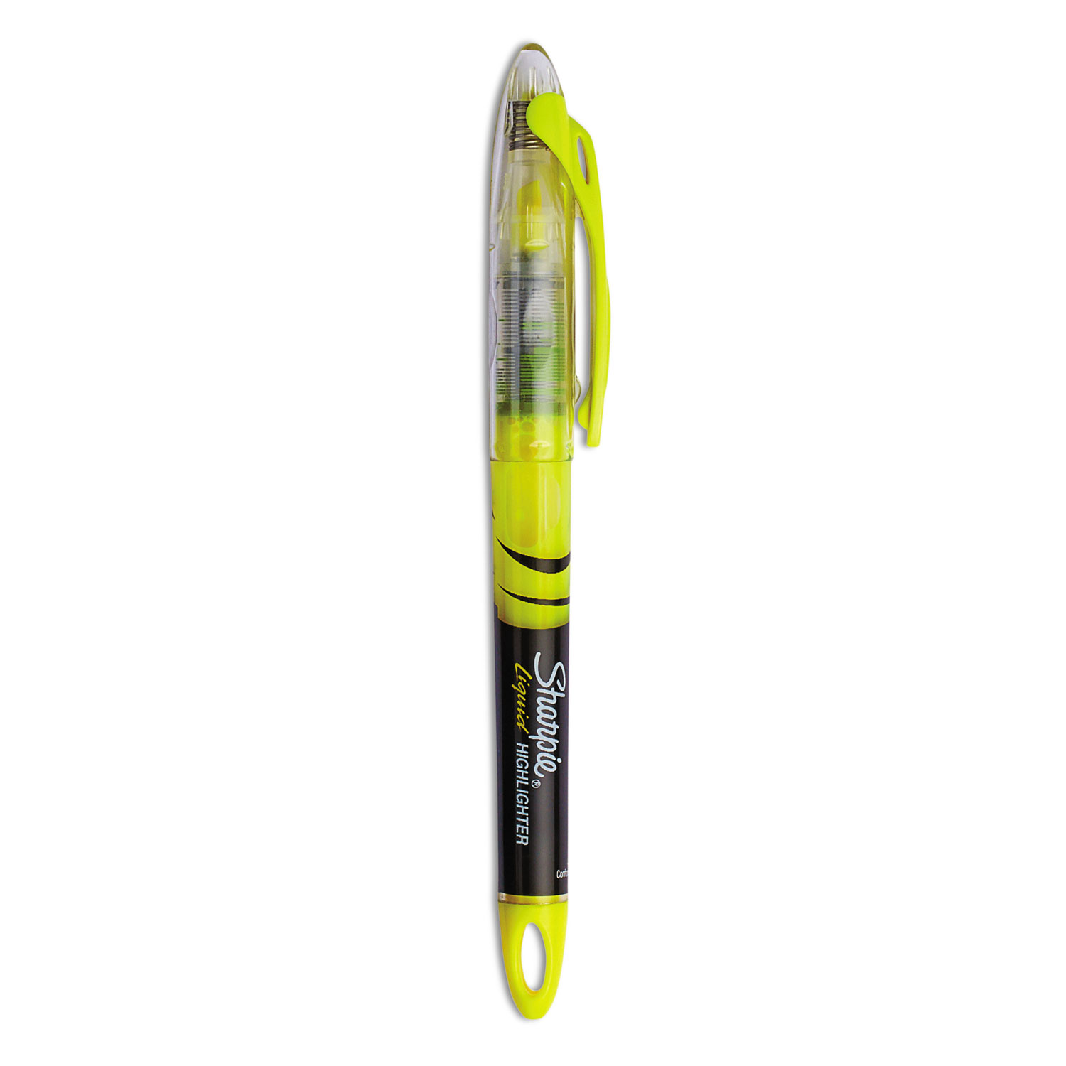  Sharpie 1754463 Liquid Pen Style Highlighters, Chisel Tip, Fluorescent Yellow, Dozen (SAN1754463) 