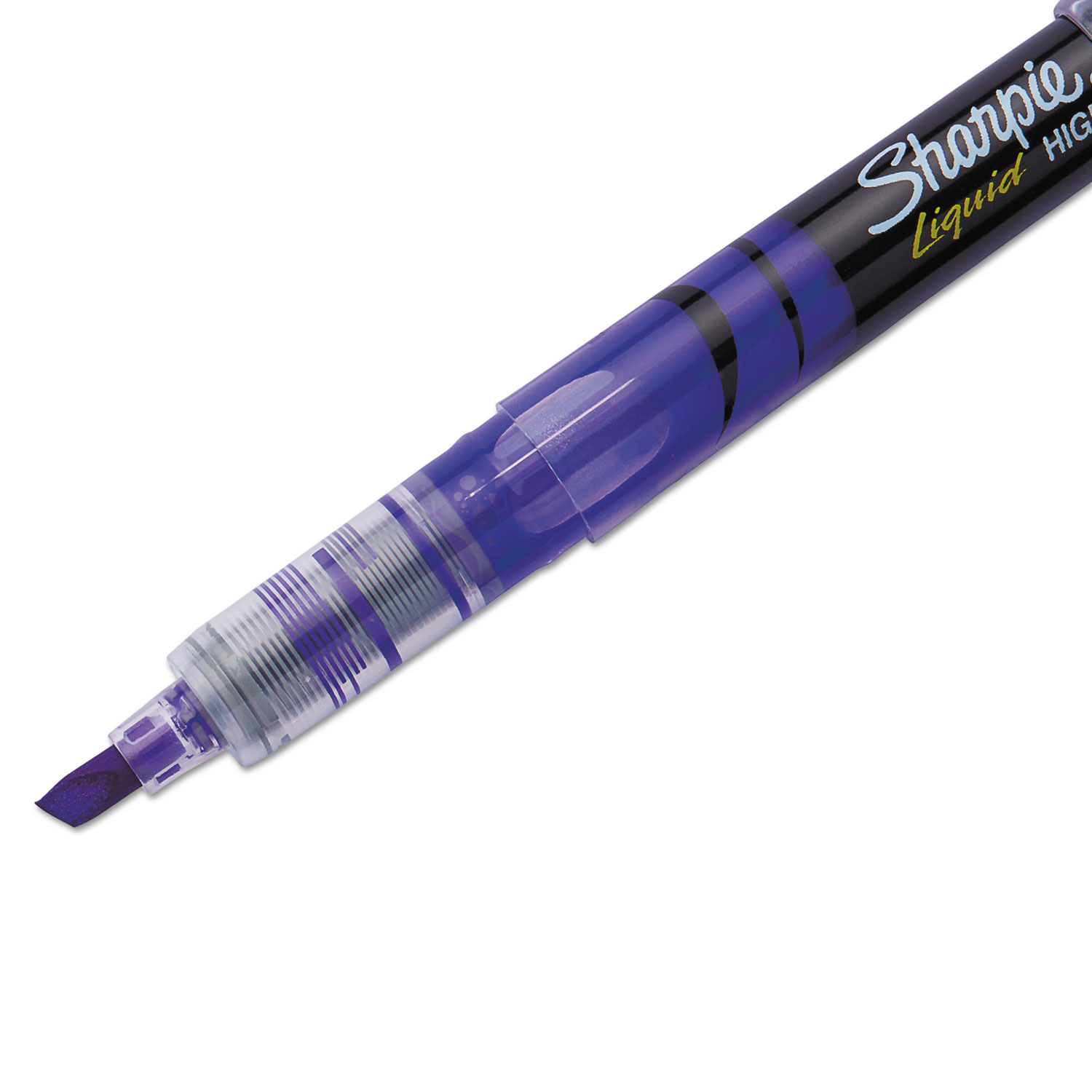 Accent Liquid Pen Style Highlighter, Chisel Tip, Fluorescent Purple, Dozen