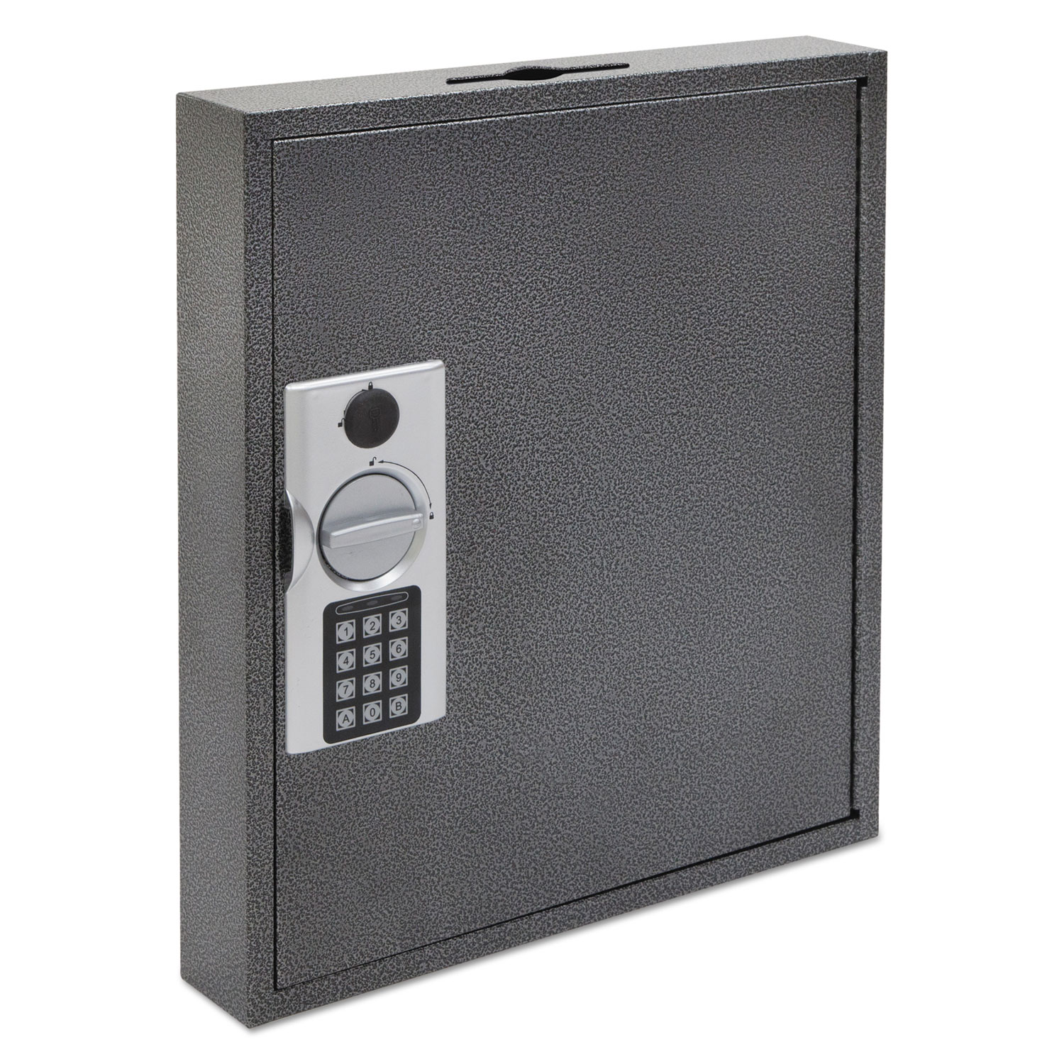 Hercules Key Cabinets E-Lock, 120-Key, Steel, Silver Vein