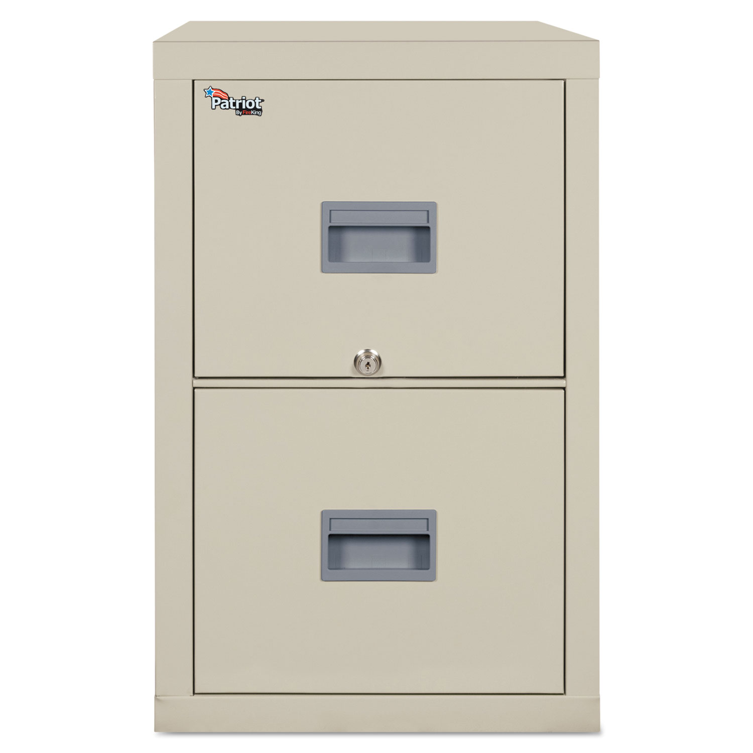  FireKing 2P1825-CPA Patriot Insulated Two-Drawer Fire File, 17.75w x 25d x 27.75h, Parchment (FIR2P1825CPA) 