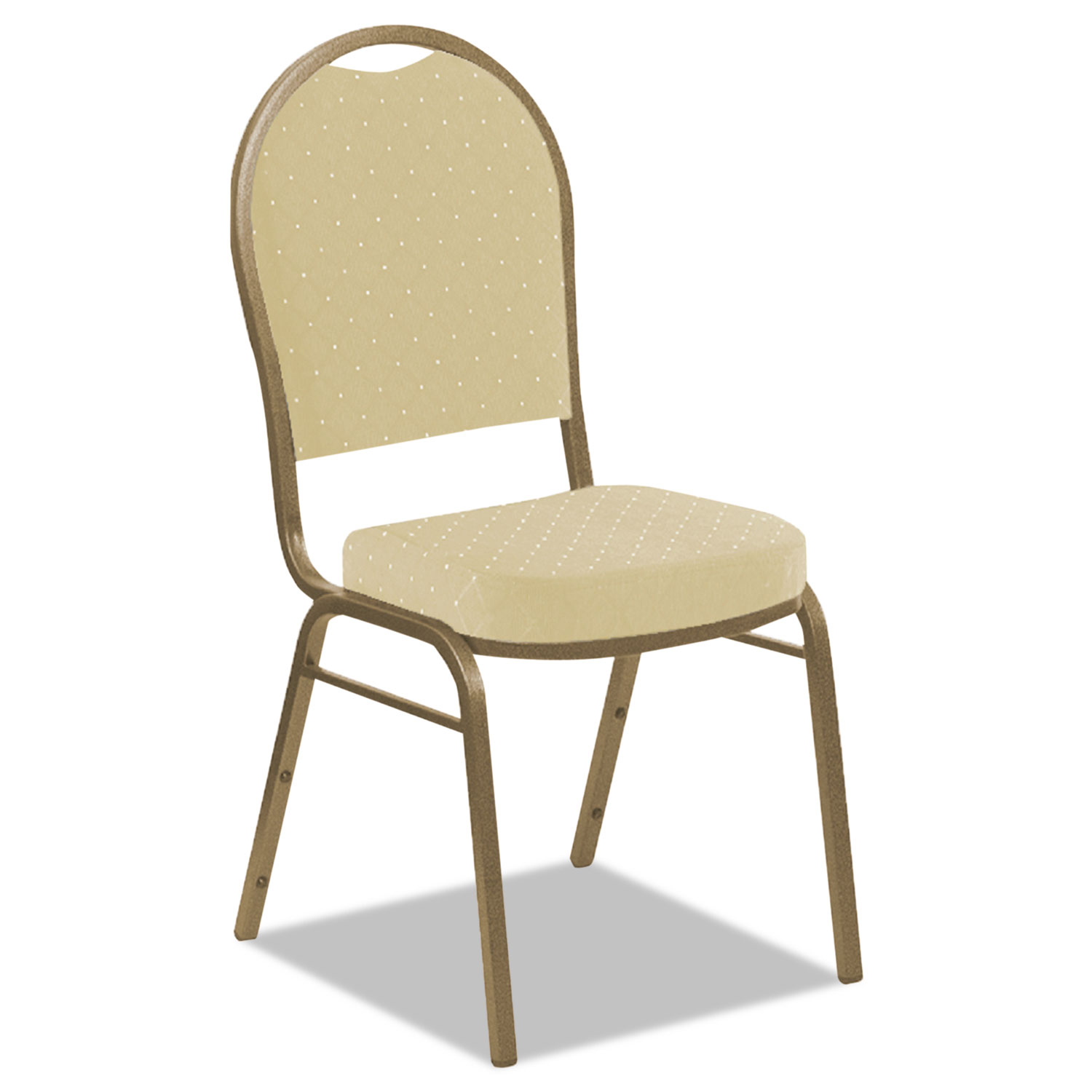 Banquet Chairs with Dome Back, Tan/Gold, 4/Carton