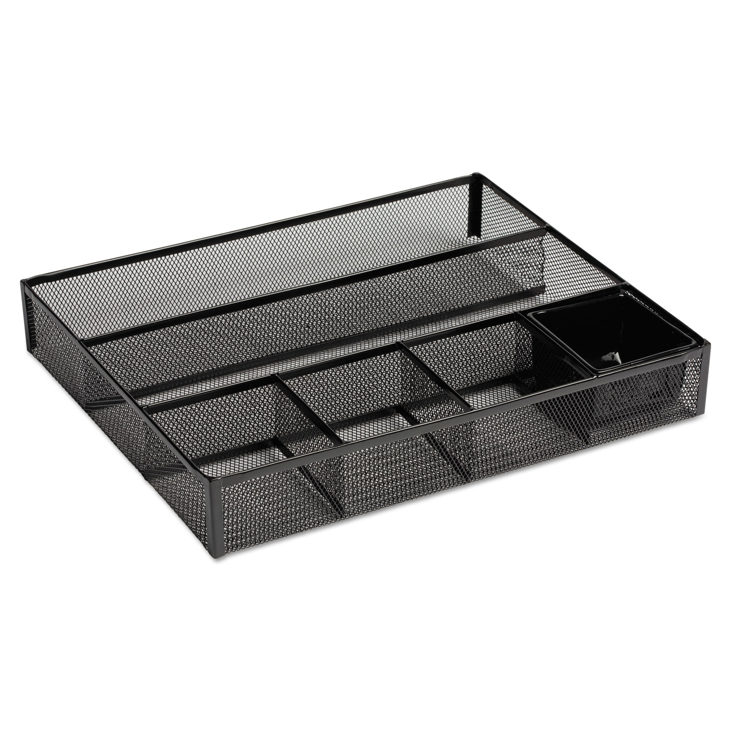  Rolodex 22131 Deep Desk Drawer Organizer, Metal Mesh, Black (ROL22131) 