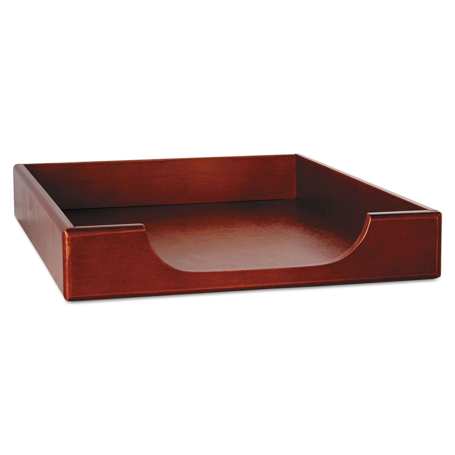  Rolodex 23360 Wood Tones Desk Tray, 1 Section, Legal Size Files, 8.5 x 14, Mahogany (ROL23360) 