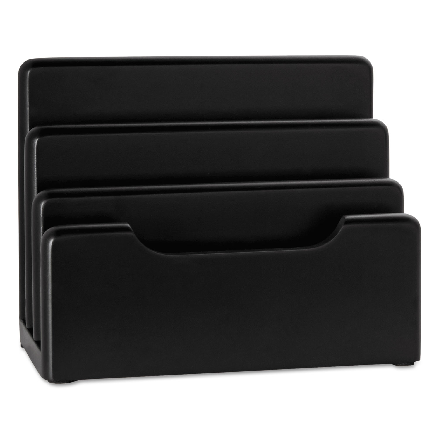  Rolodex 62525 Wood Tones Desktop Sorter, 3 Sections, Letter to Legal Size Files, 7.13 x 4 x 5.5, Black (ROL62525) 