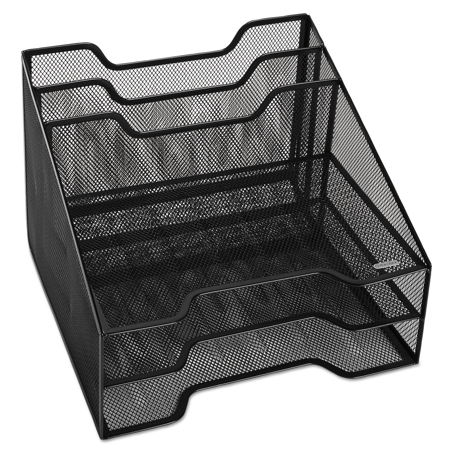  Rolodex 1742322 Mesh Tray Sorter Combo, 5 Sections, Letter Size Files, 12.5 x 11.5 x 9.5, Black (ROL1742322) 