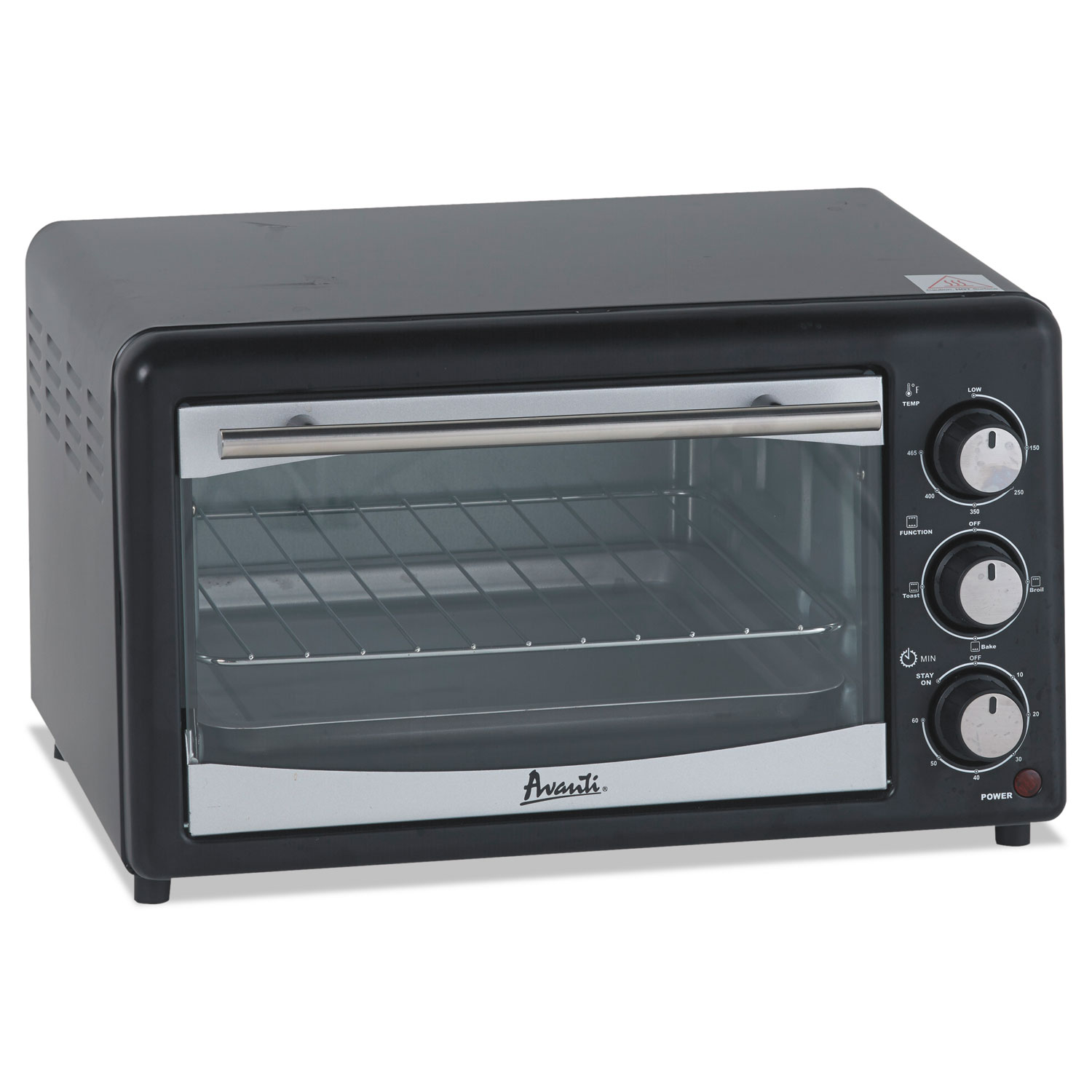 Toaster Oven, 4 Slice Capacity, Stainless Steel/Black Cartridge Savers