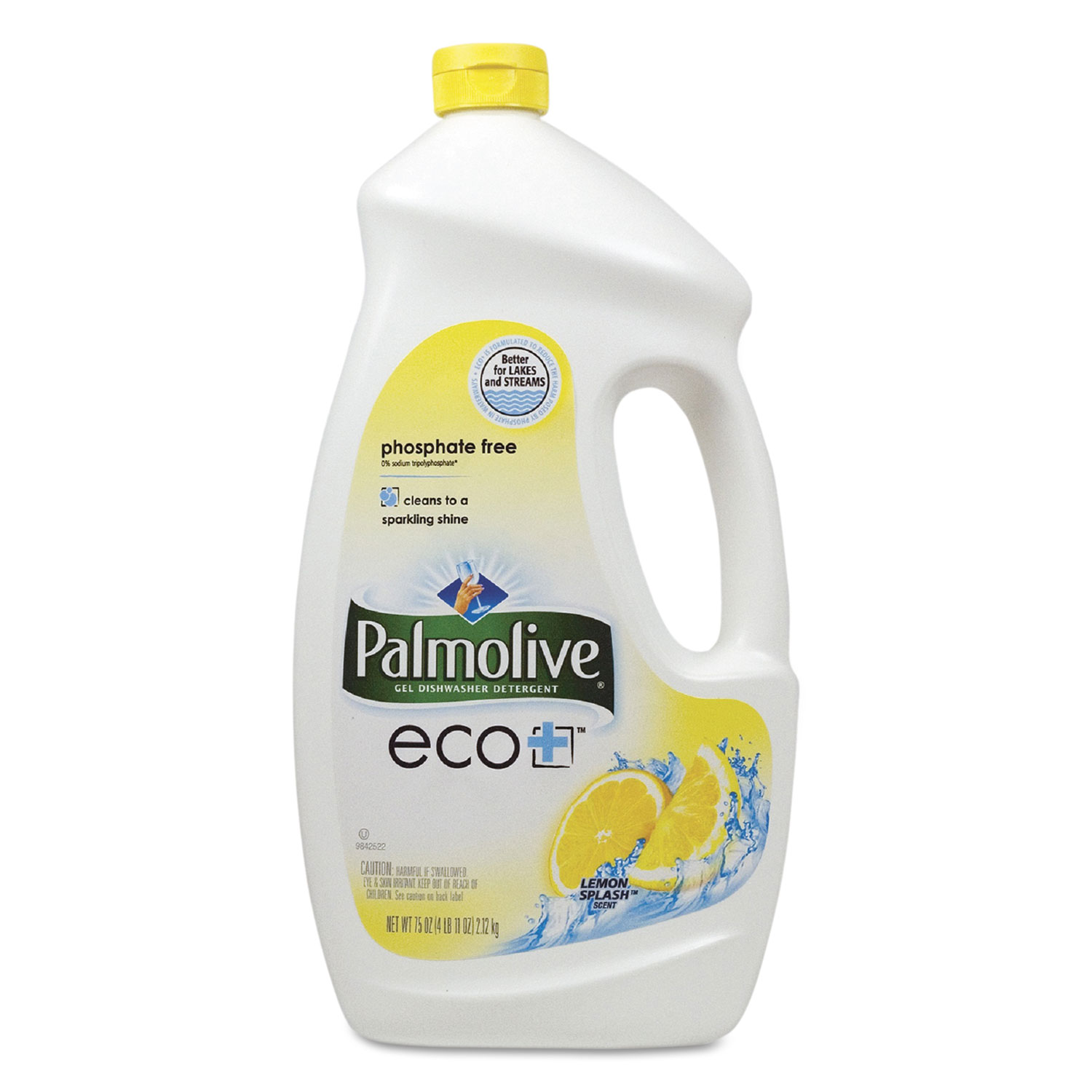  Palmolive 42706 Automatic Dishwashing Gel, Lemon, 75oz Bottle, 6/Carton (CPC42706CT) 