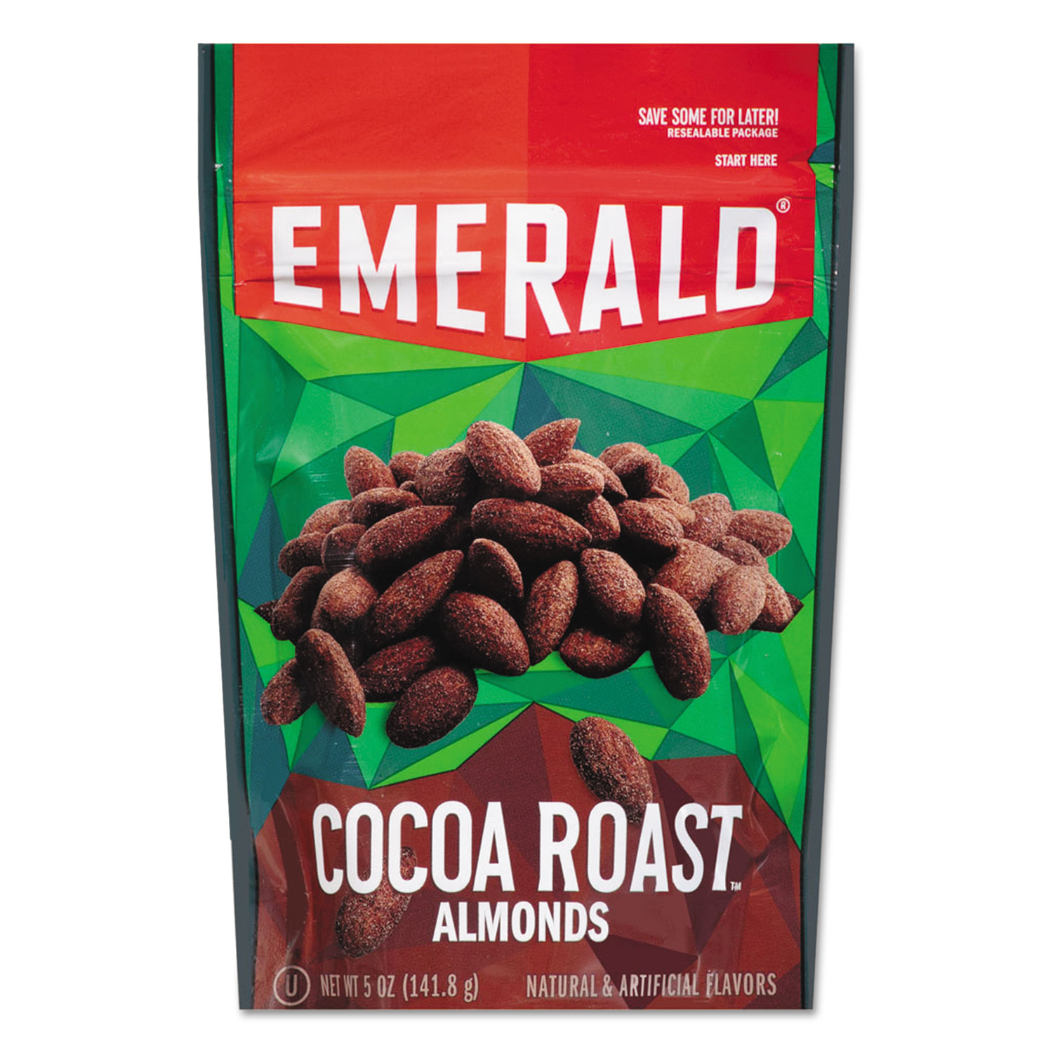  Emerald 86364 Cocoa Roasted Almonds, 5 oz Pack, 6/Carton (DFD86364) 
