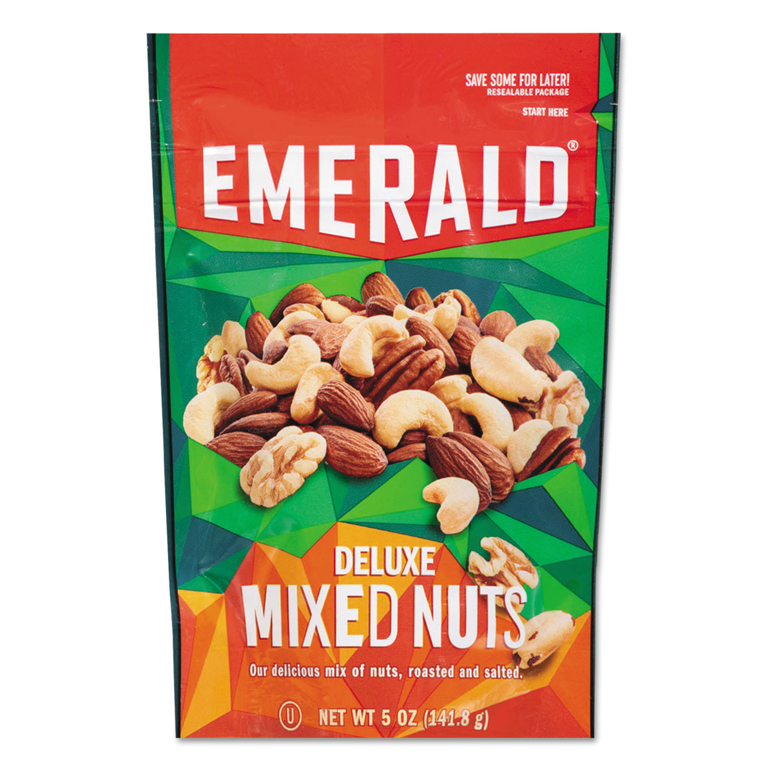  Emerald 53664 Deluxe Mixed Nuts, 5 oz Pack, 6/Carton (DFD53664) 