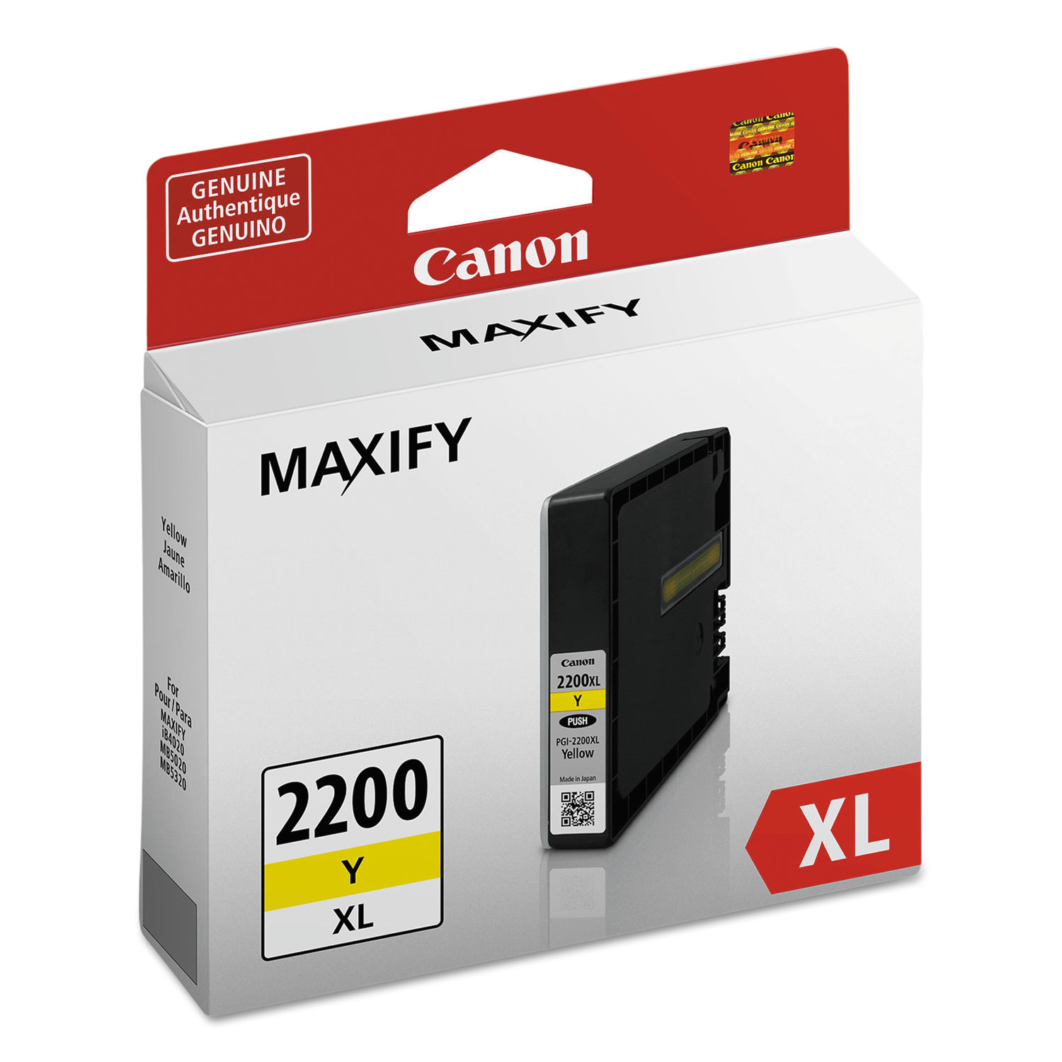  Canon 9270B001 9270B001 (PGI-2200XL) High-Yield Ink, 1520 Page-Yield, Yellow (CNM9270B001) 