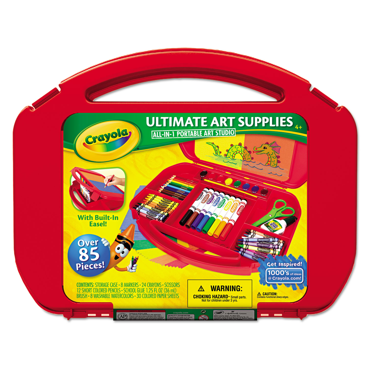 Ultimate Art Supplies and Easel with 85 Pieces, Ages 4 and Up