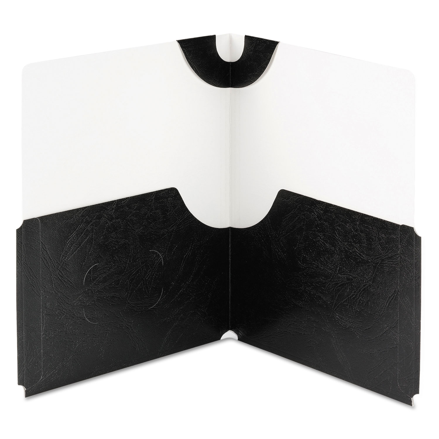 Big Pocket Lockit Folder, 11 x 8 1/2, Black, 5/Pack