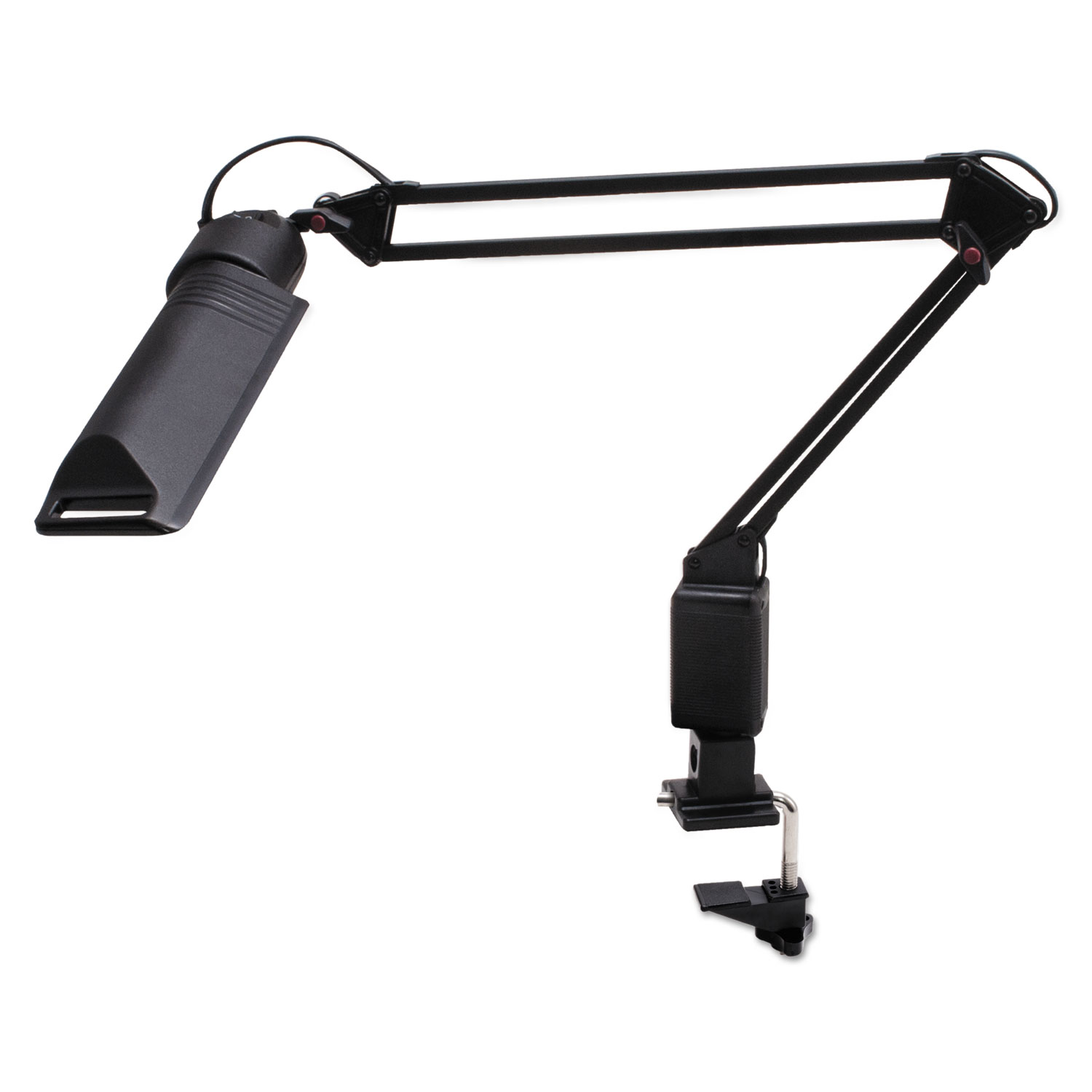 13W Fluorescent Computer Task Lamp, 2-1/4 Clamp-On or Desk Base, 30 Arm Reach