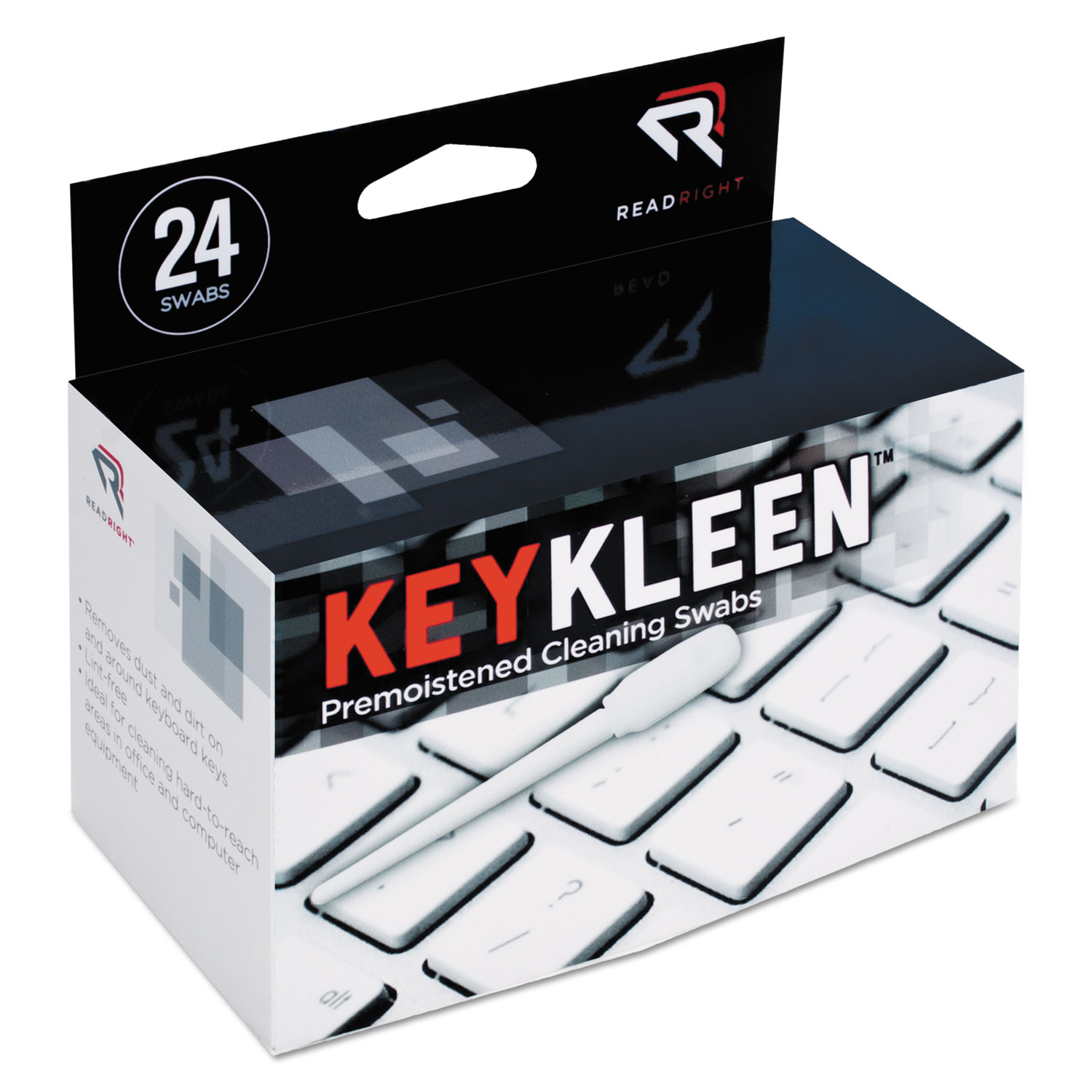  Read Right RR1243 KeyKleen Premoistened Cleaning Swabs, 24/Box (REARR1243) 