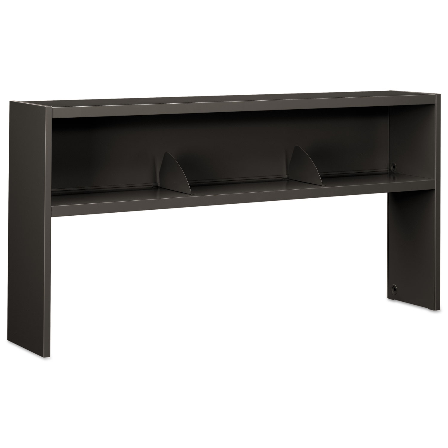 38000 Series Stack On Open Shelf Hutch, 72w x 13 1/2d x 34 3/4h, Charcoal