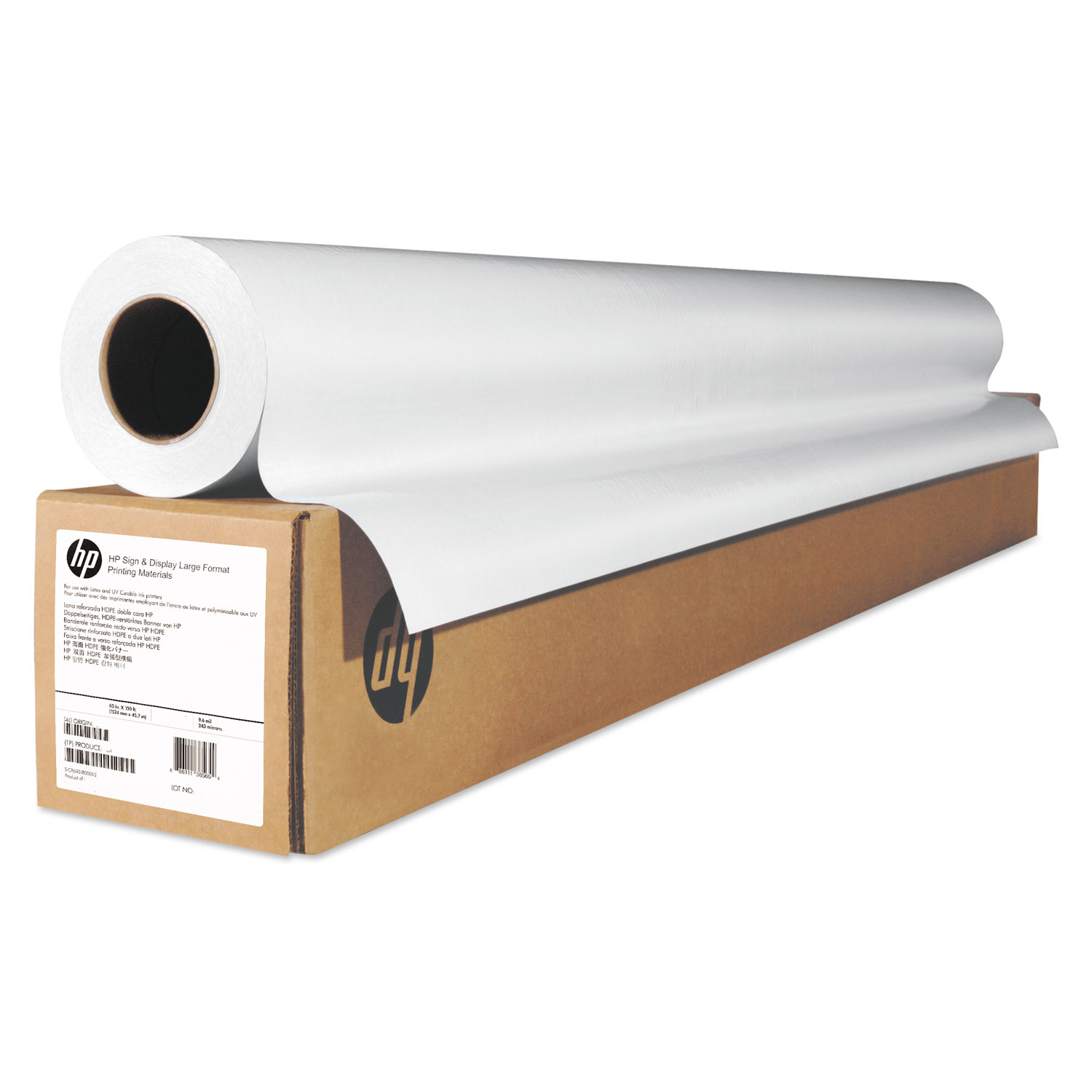 Wide Format Pro Matte Canvas Paper Roll, 42 x 50 ft, 16 mil, White