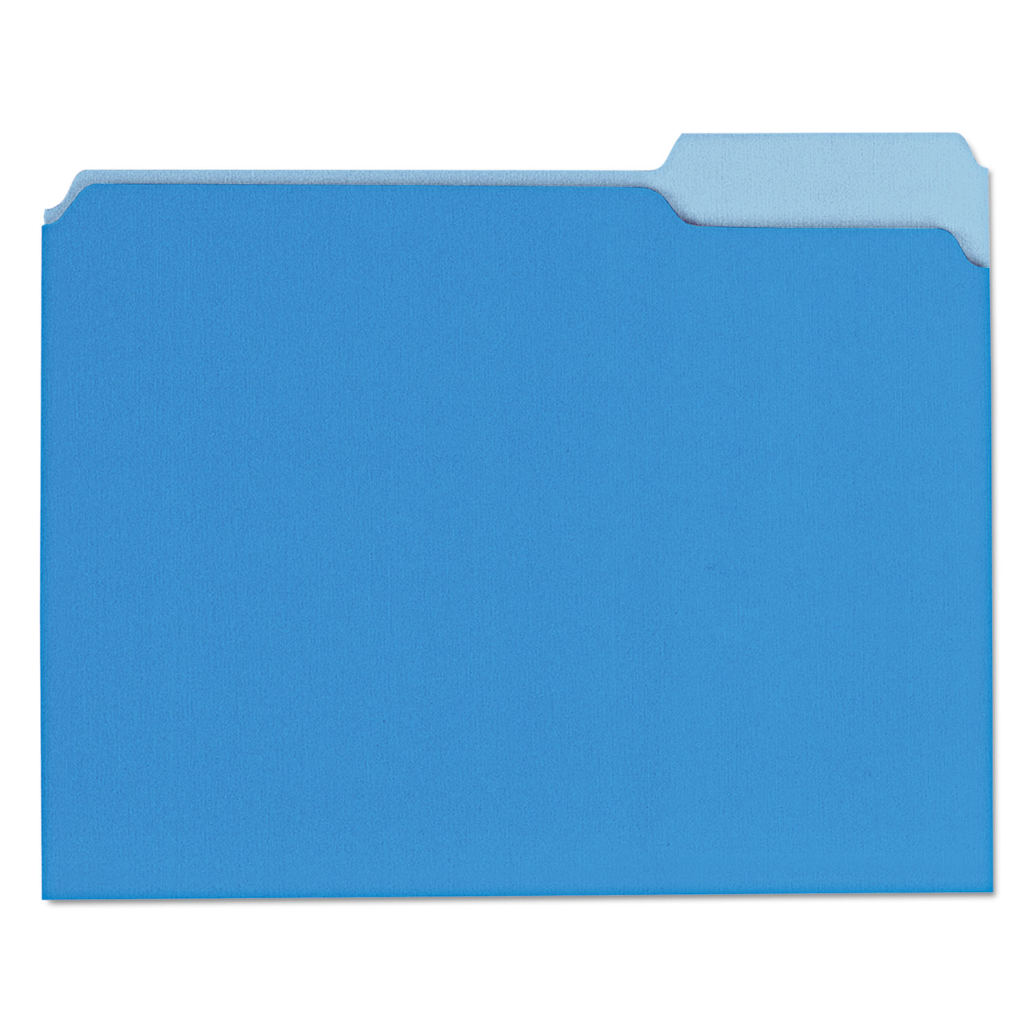  Universal UNV12301 Interior File Folders, 1/3-Cut Tabs, Letter Size, Blue, 100/Box (UNV12301) 