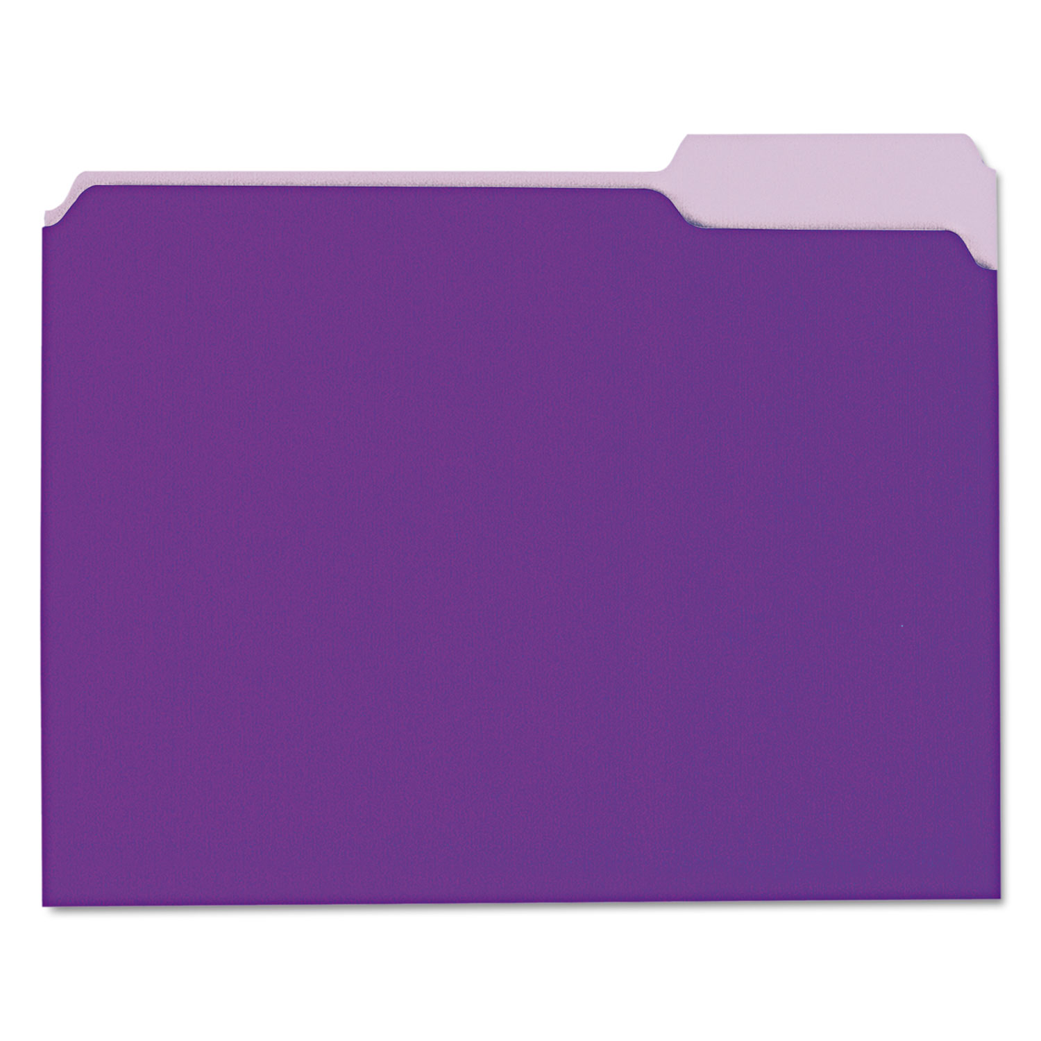  Universal UNV12305 Interior File Folders, 1/3-Cut Tabs, Letter Size, Violet, 100/Box (UNV12305) 