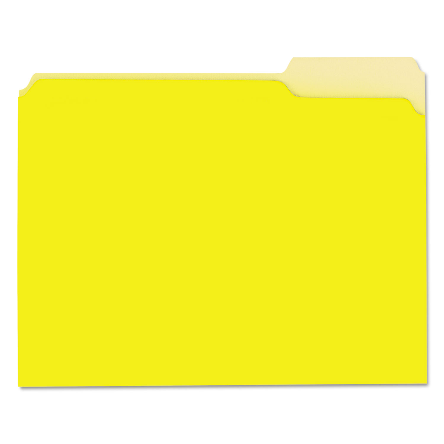  Universal UNV12304 Interior File Folders, 1/3-Cut Tabs, Letter Size, Yellow, 100/Box (UNV12304) 