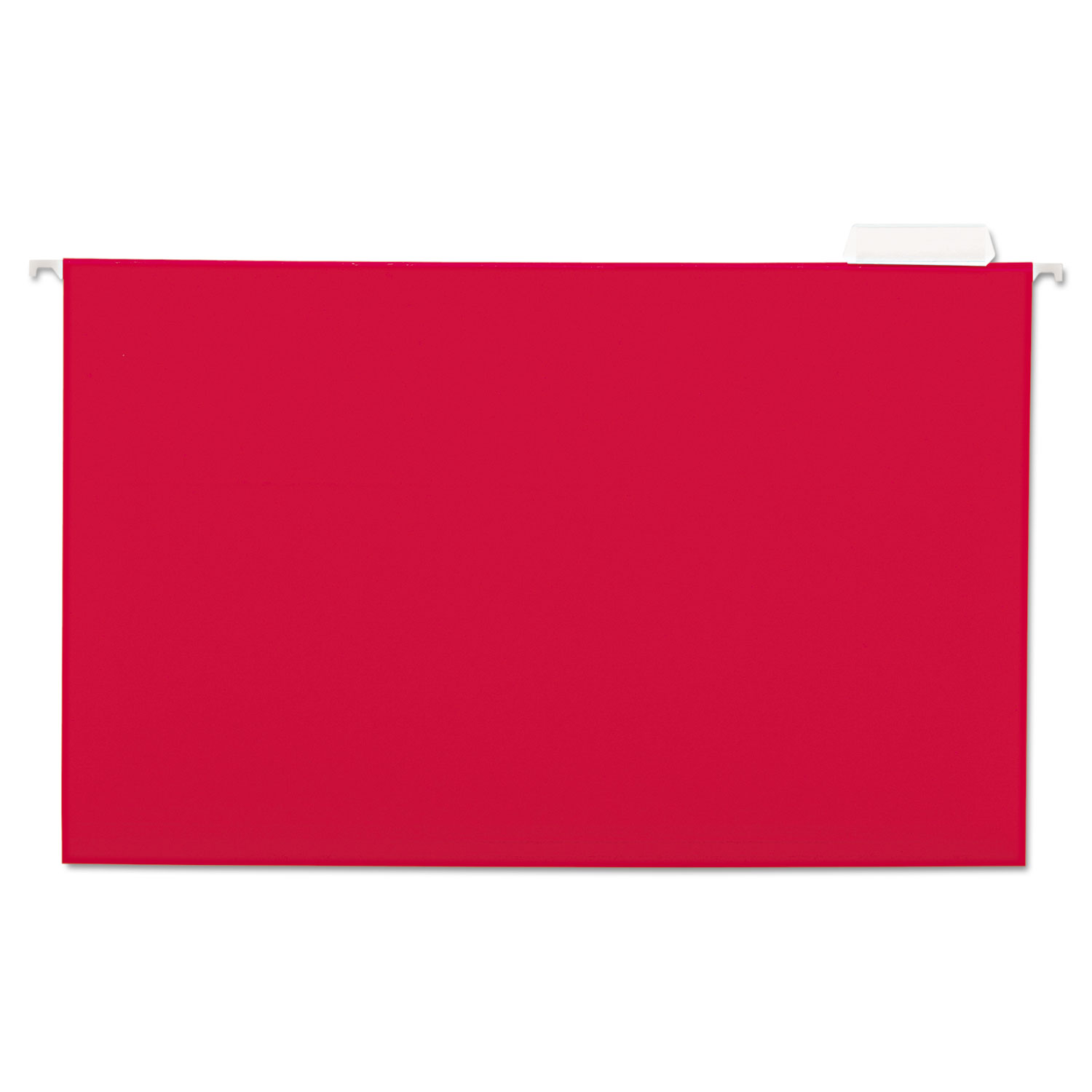 Hanging File Folders, 1/5 Tab, 11 Point Stock, Legal, Red, 25/Box