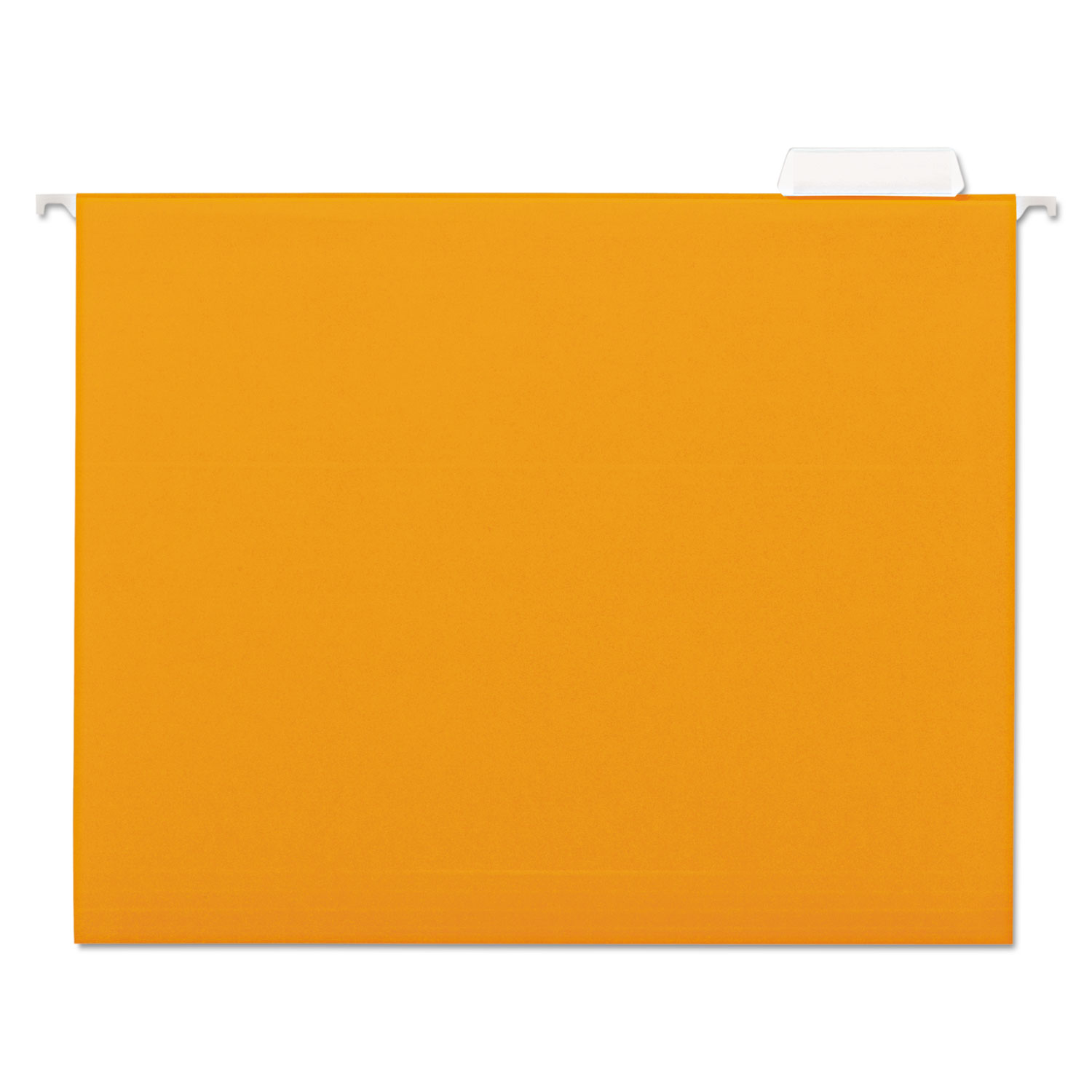 Deluxe Bright Color Hanging File Folders, Letter Size, 1/5-Cut Tab, Orange, 25/Box