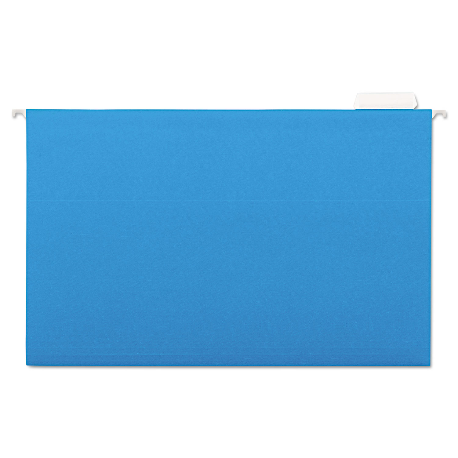 Deluxe Bright Color Hanging File Folders, Legal Size, 1/5-Cut Tab, Blue, 25/Box