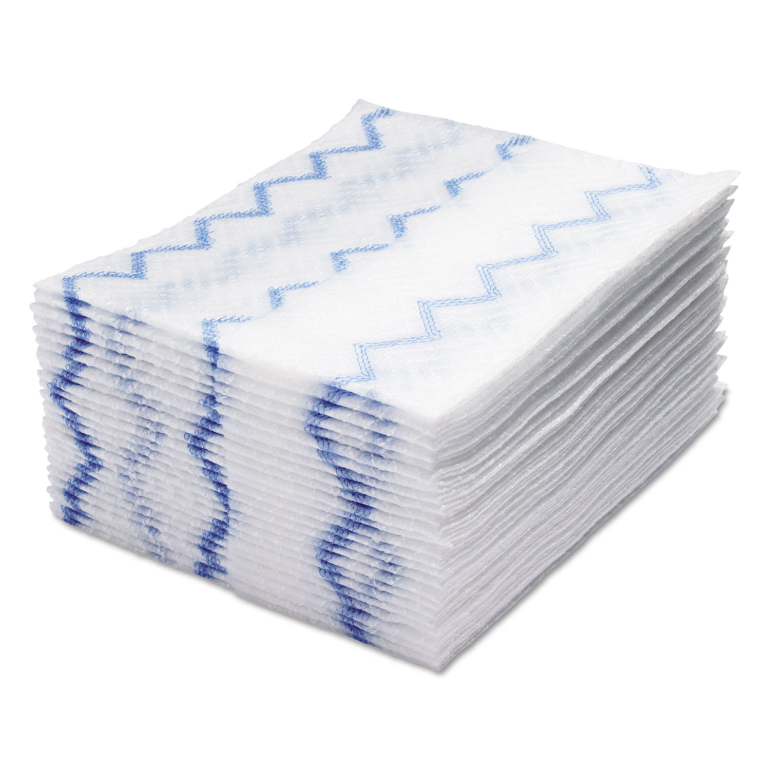  Rubbermaid Commercial HYGEN 1928023 HYGEN Disposable Microfiber Cleaning Cloths, White/Blue, 10 x 8, 640/Pack (RCP1928023) 
