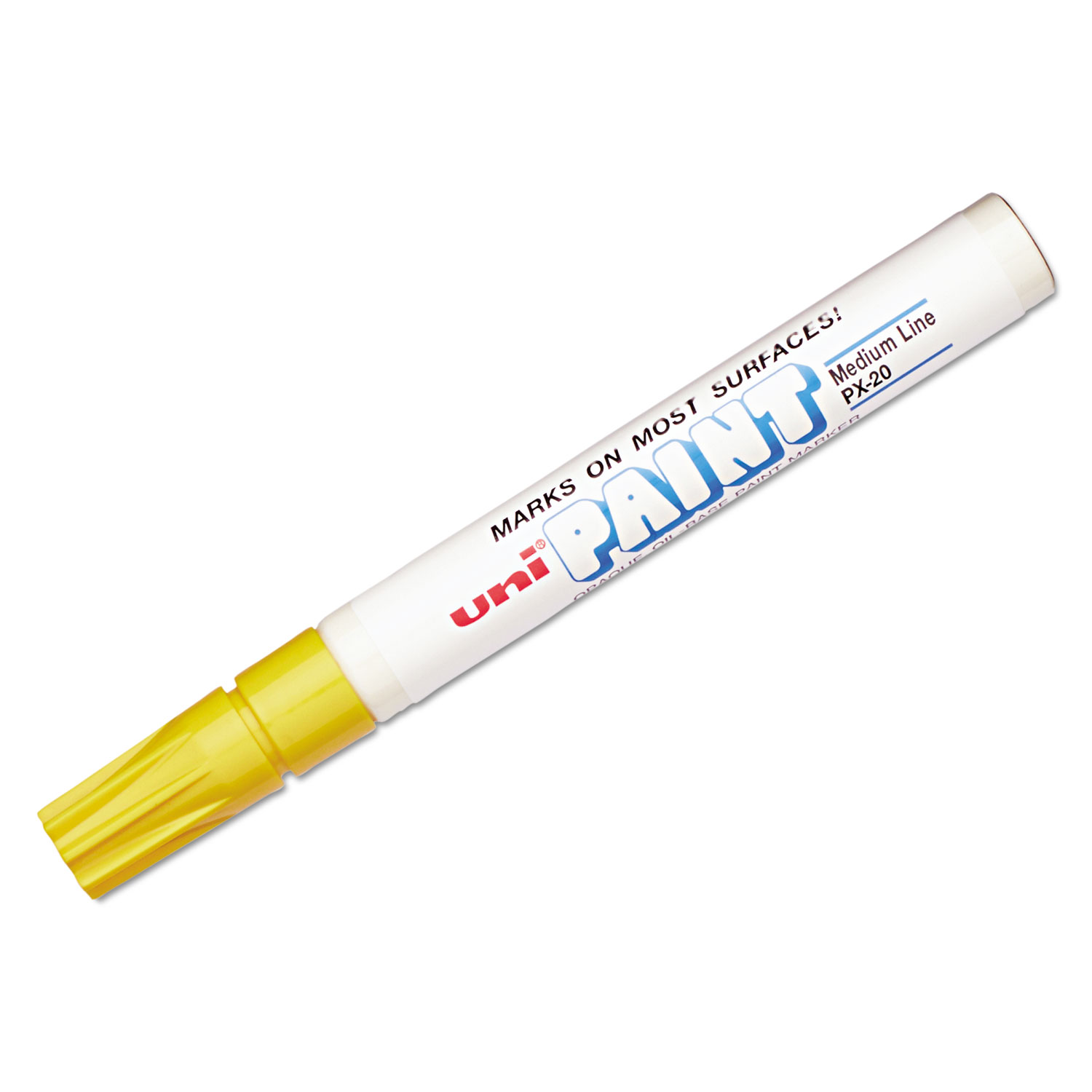  uni-Paint 63605 Permanent Marker, Medium Bullet Tip, Yellow (UBC63605) 