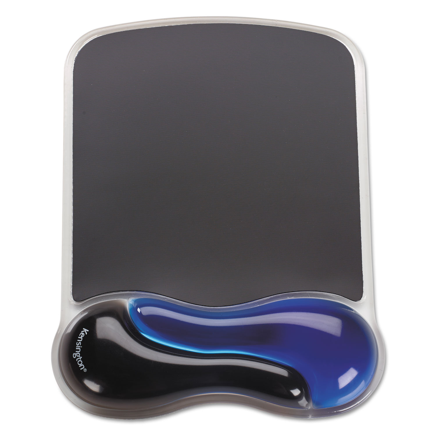 Duo Gel Wave Mouse Pad Wrist Rest, Blue