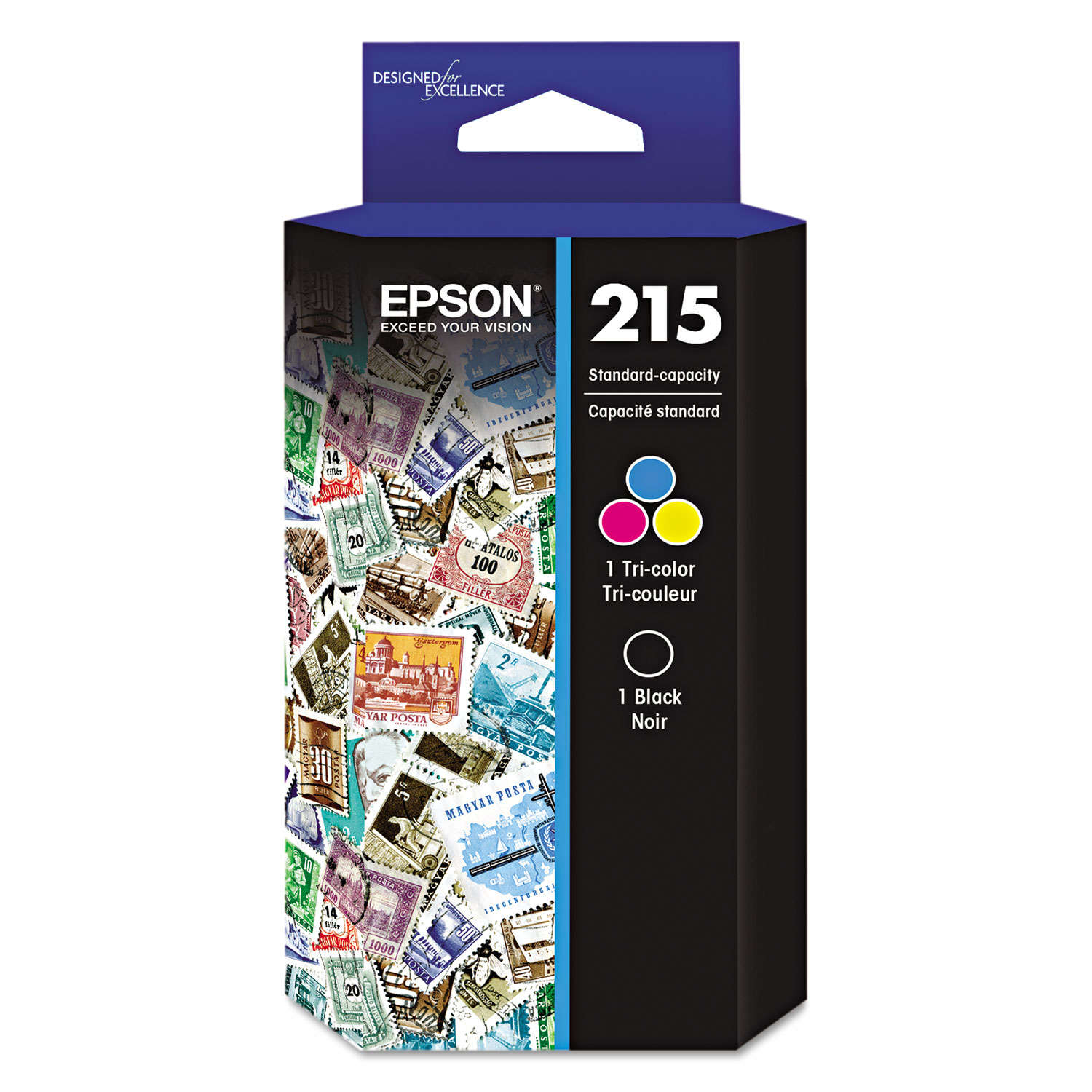  Epson T215120BCS T215120BCS (215) DURABrite Ultra Ink, Black/Cyan/Magenta/Yellow (EPST215120BCS) 