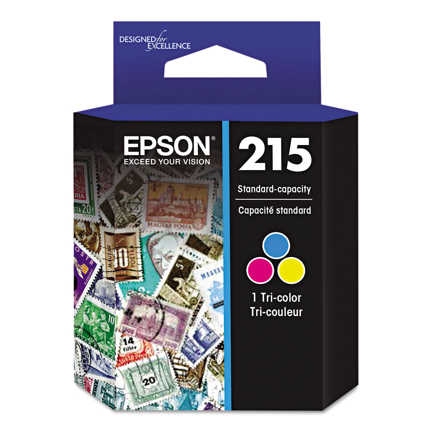  Epson T215530-S T215530S (215) DURABrite Ultra Ink, Tri-Color (EPST215530S) 